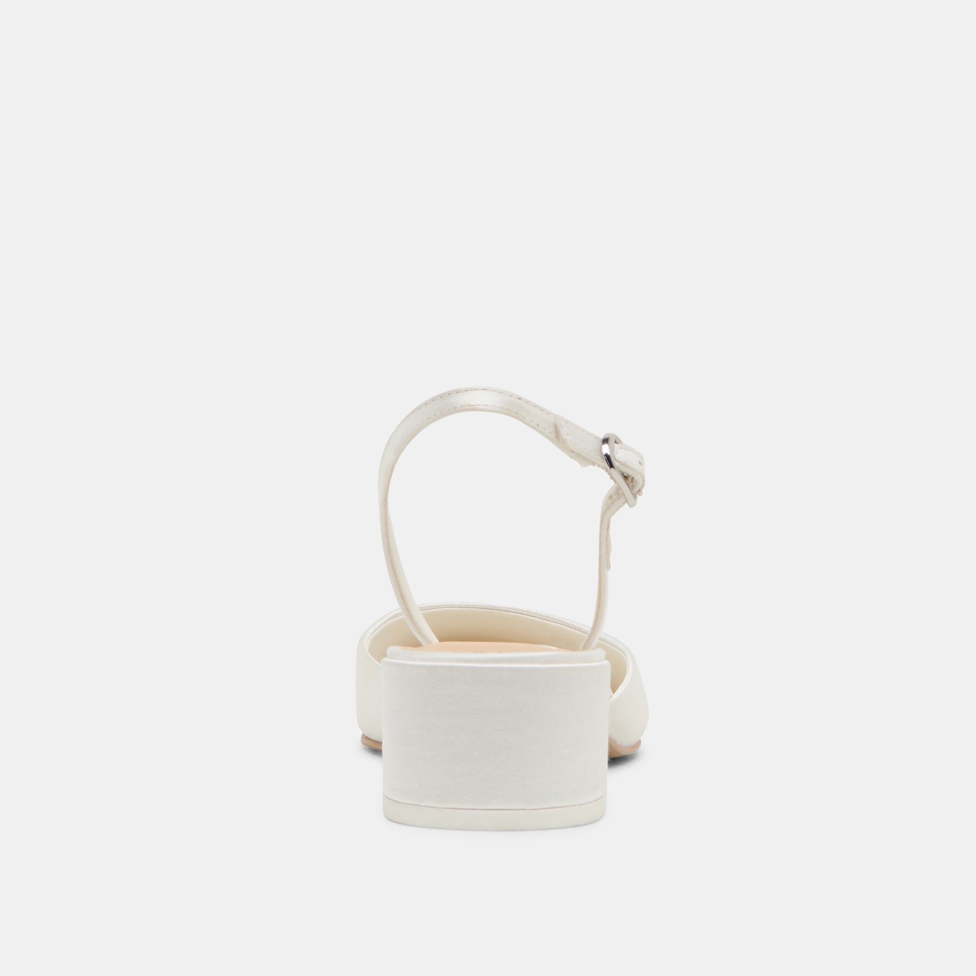 Carel Off White Satin Heels / Dolce Vita