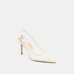 Yami True White Lace Heels / Dolce Vita