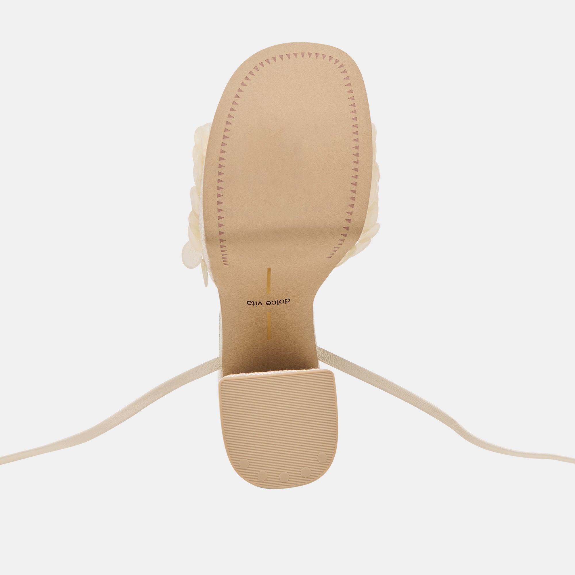 Dorthy Confetti Ivory Leather Heels / Dolce Vita
