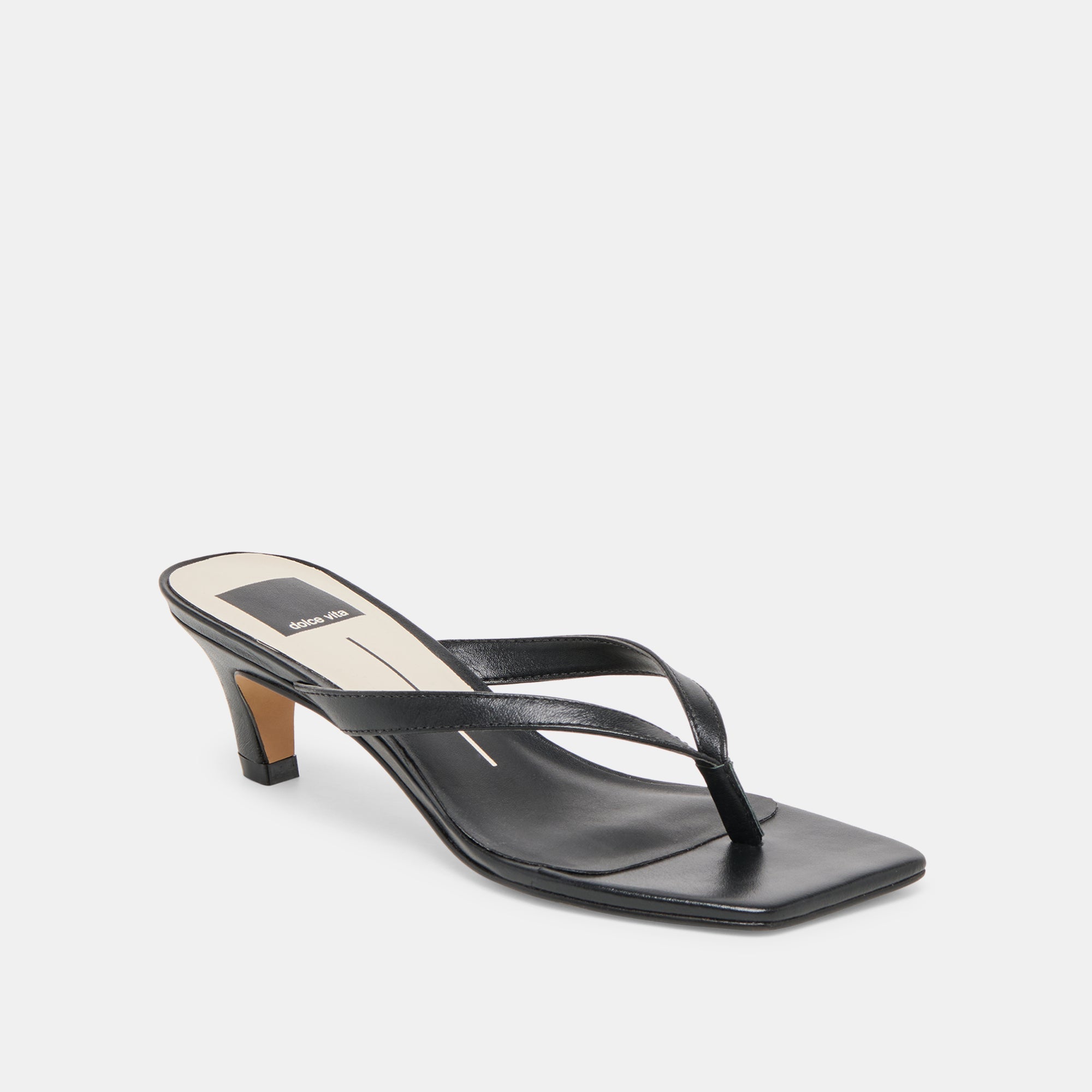 Ramia Black Leather Heels / Dolce Vita