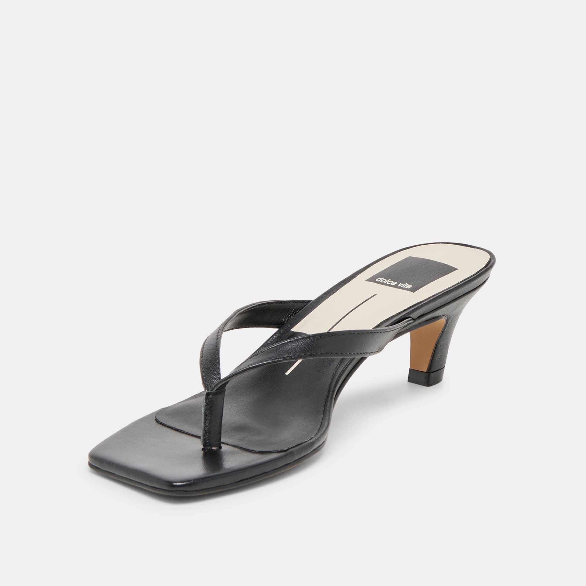 Ramia Black Leather Heels / Dolce Vita