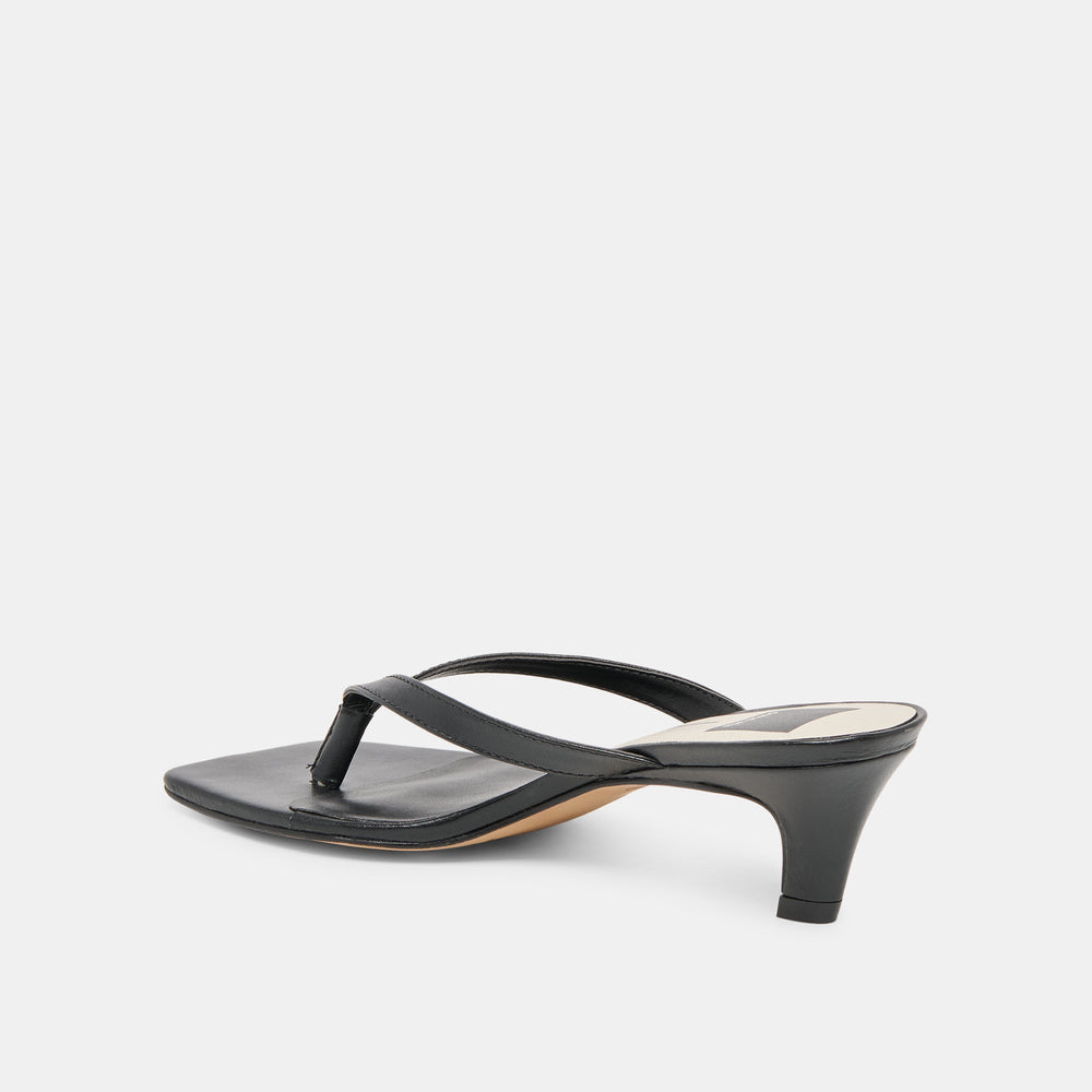 Ramia Black Leather Heels / Dolce Vita