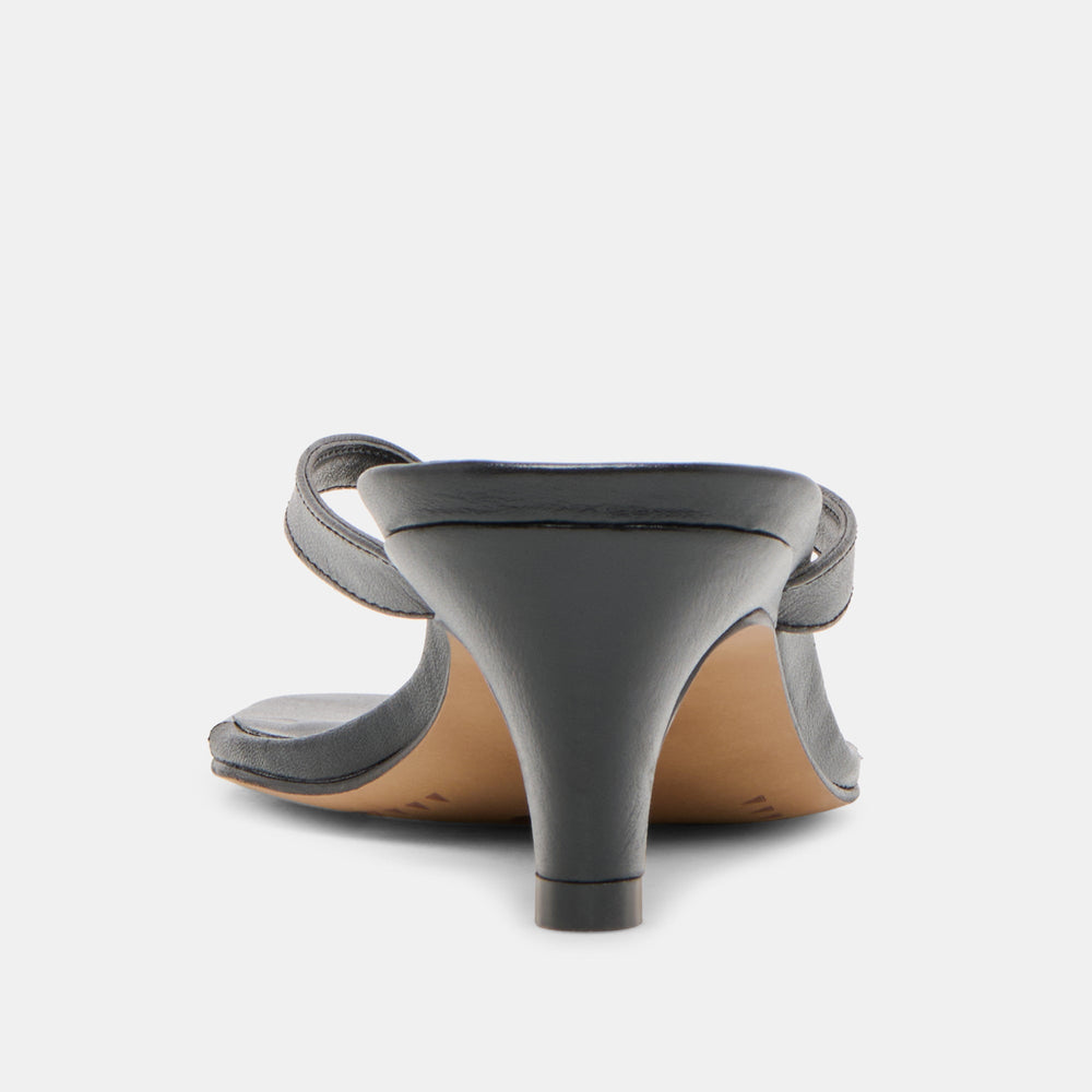 Ramia Black Leather Heels / Dolce Vita