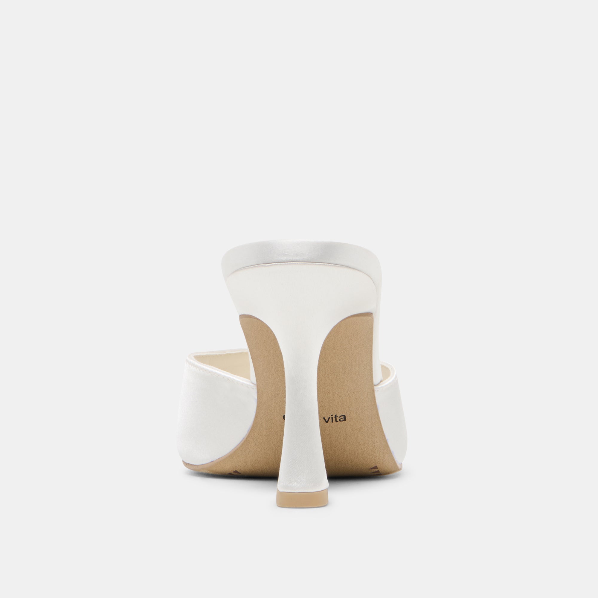 Rosha True White Satin Heels / Dolce Vita