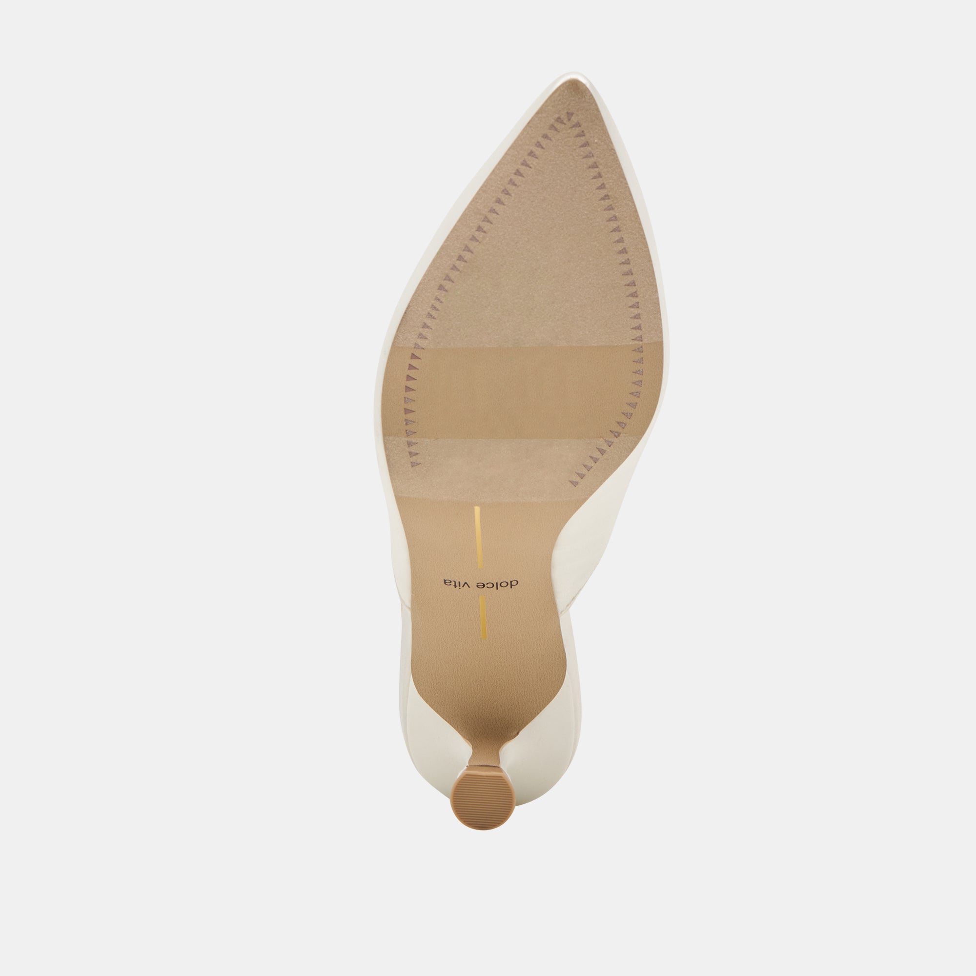 Cleo Off White Satin Heels / Dolce Vita