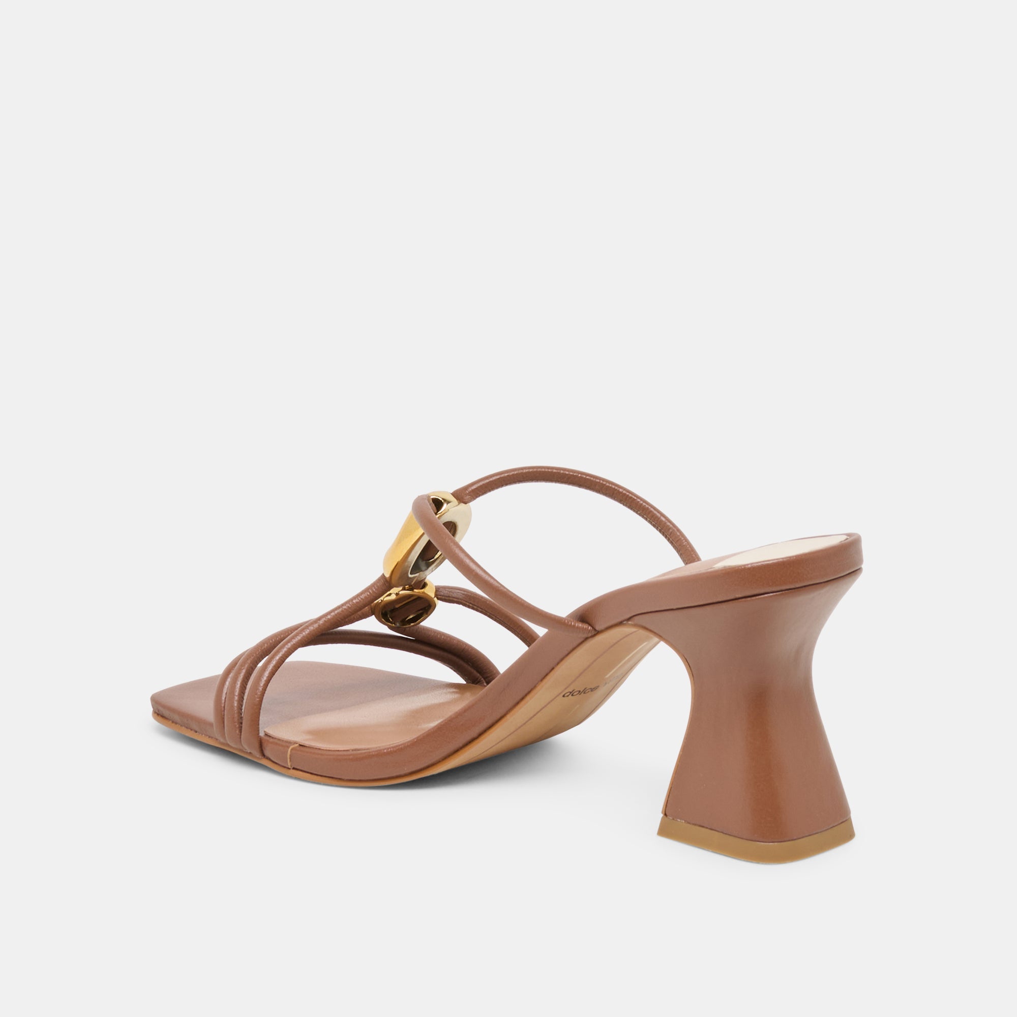 Alayna Cognac Leather Heels / Dolce Vita