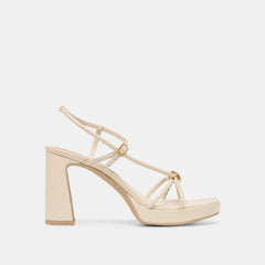 Odete Creme Leather Heels / Dolce Vita