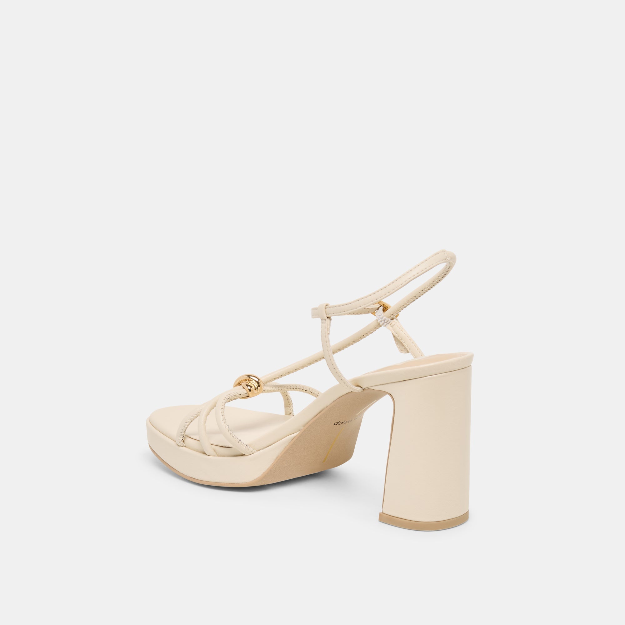 Odete Creme Leather Heels / Dolce Vita