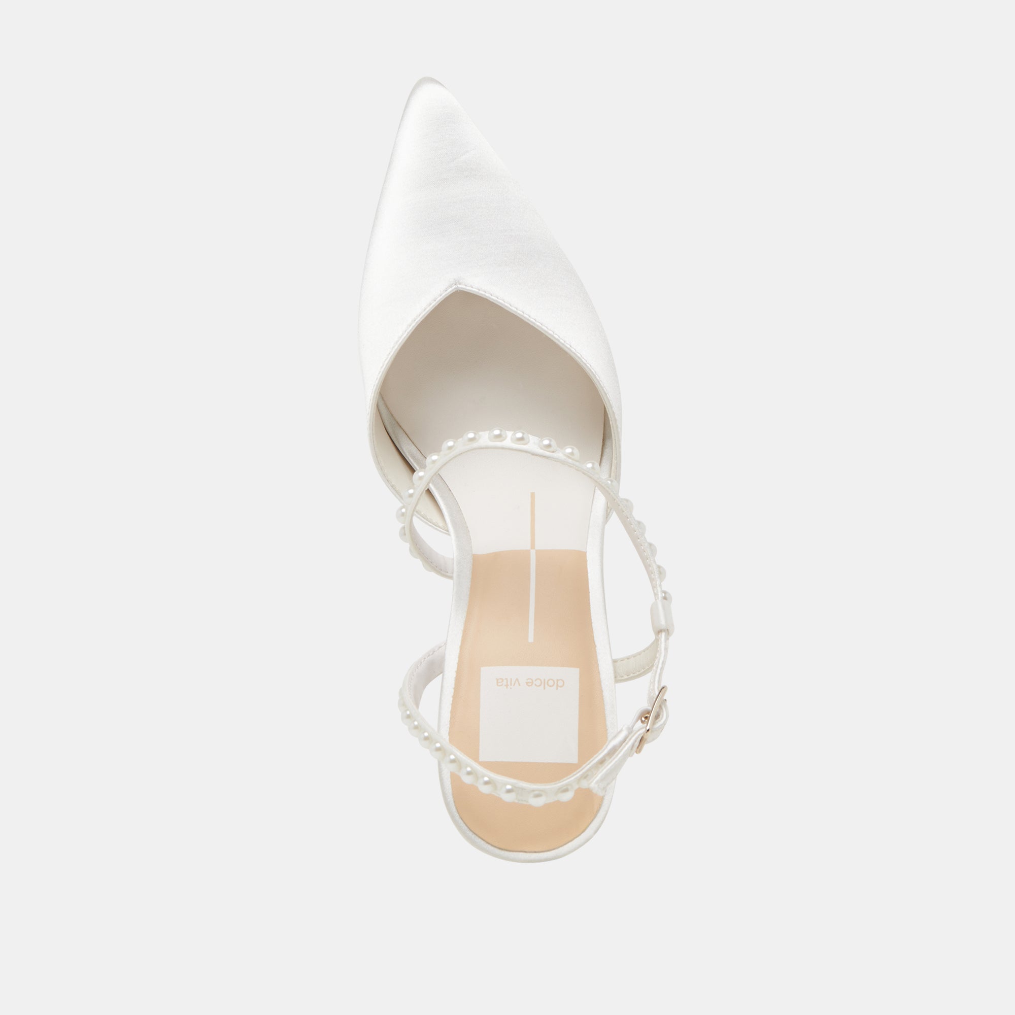 KAMRA PEARL HEELS TRUE WHITE SATIN
 – Dolce Vita / Dolce Vita
