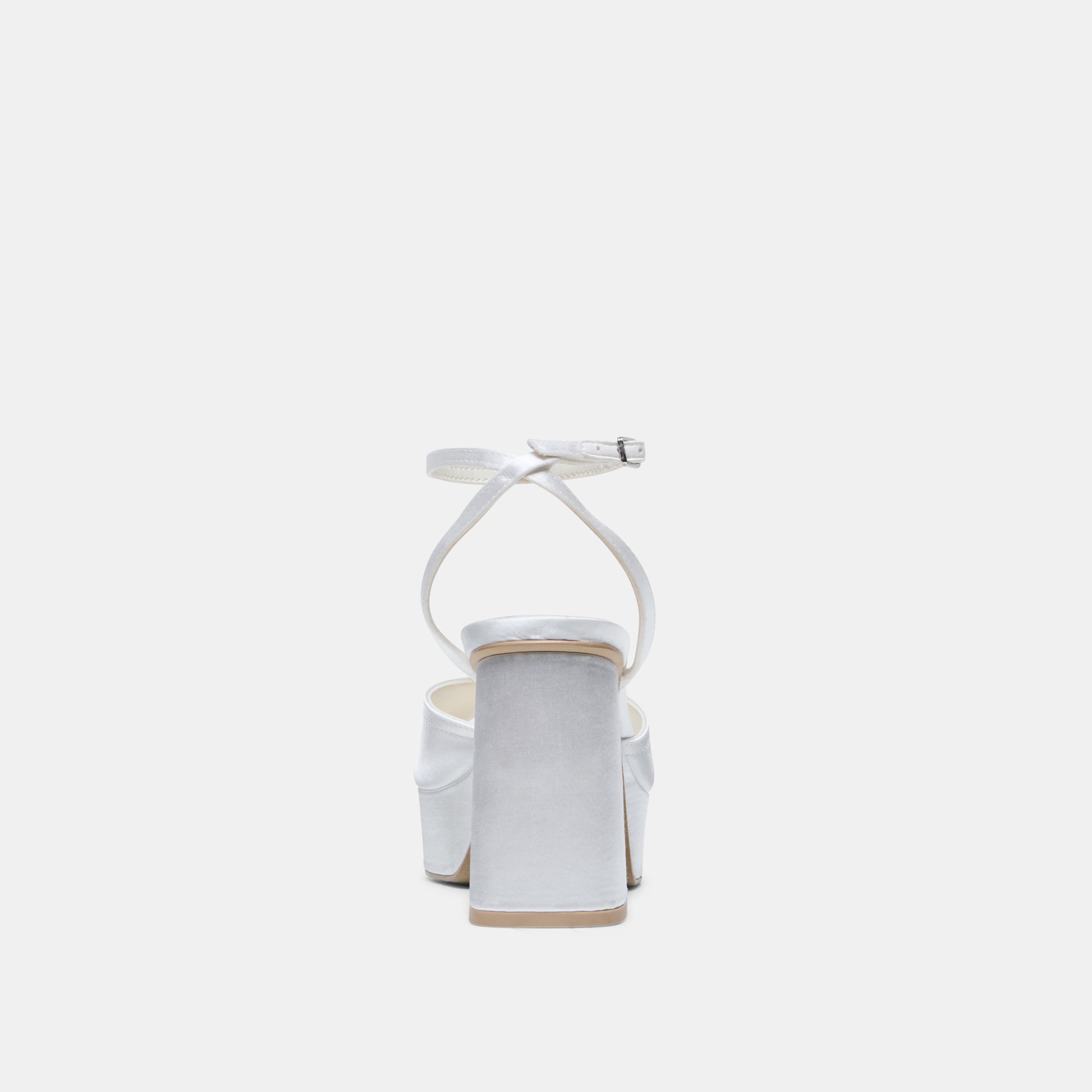 Bryla White Satin Heels / Dolce Vita
