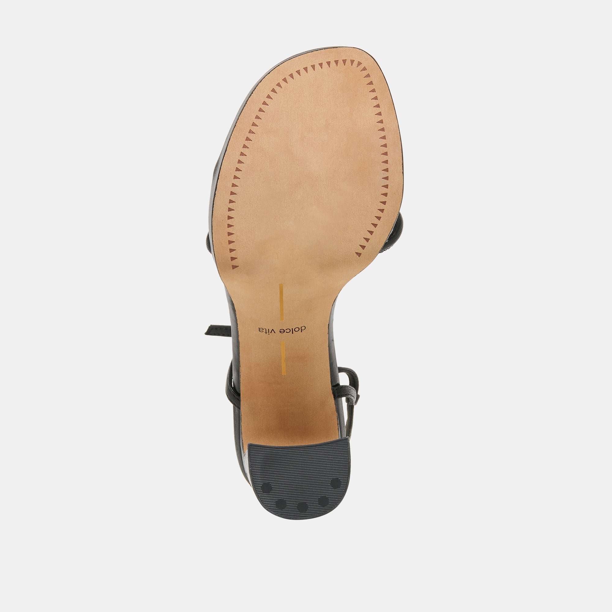 Odete Black Leather Heels / Dolce Vita