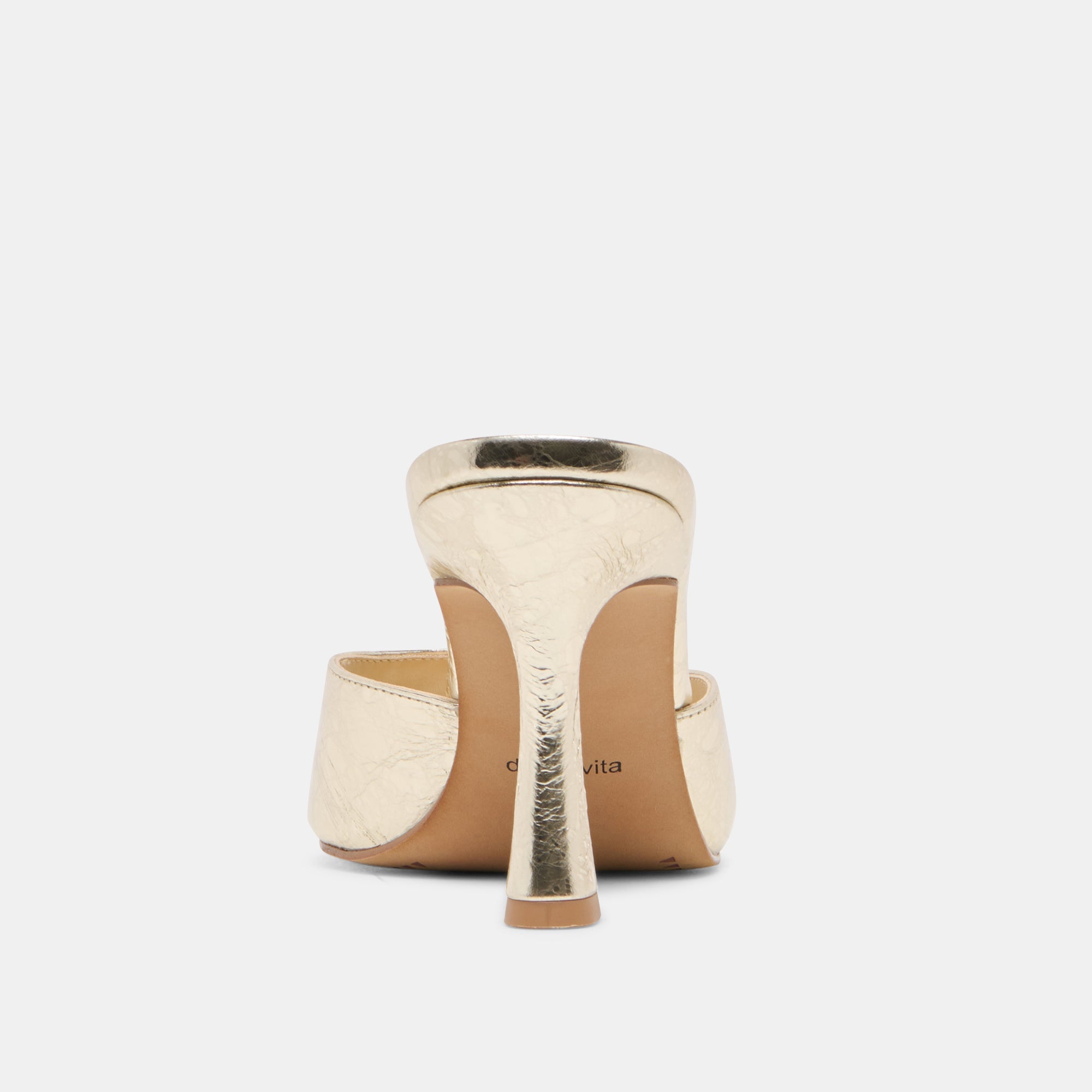 Rosha Platinum Distressed Leather Heels / Dolce Vita