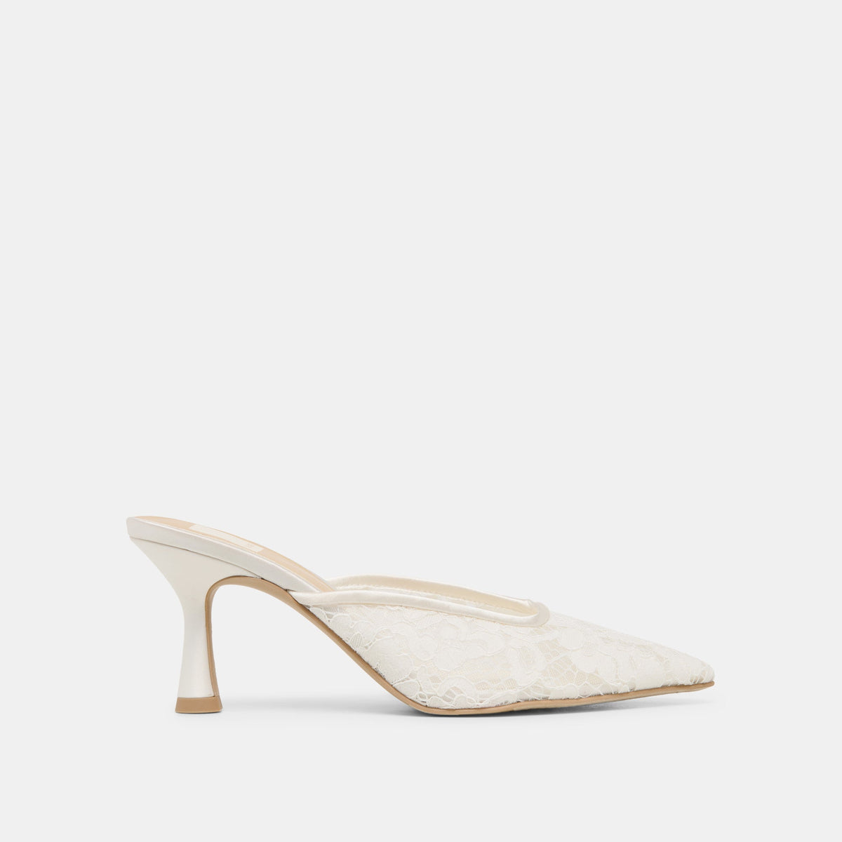 Cleo High True White Lace Heels / Dolce Vita
