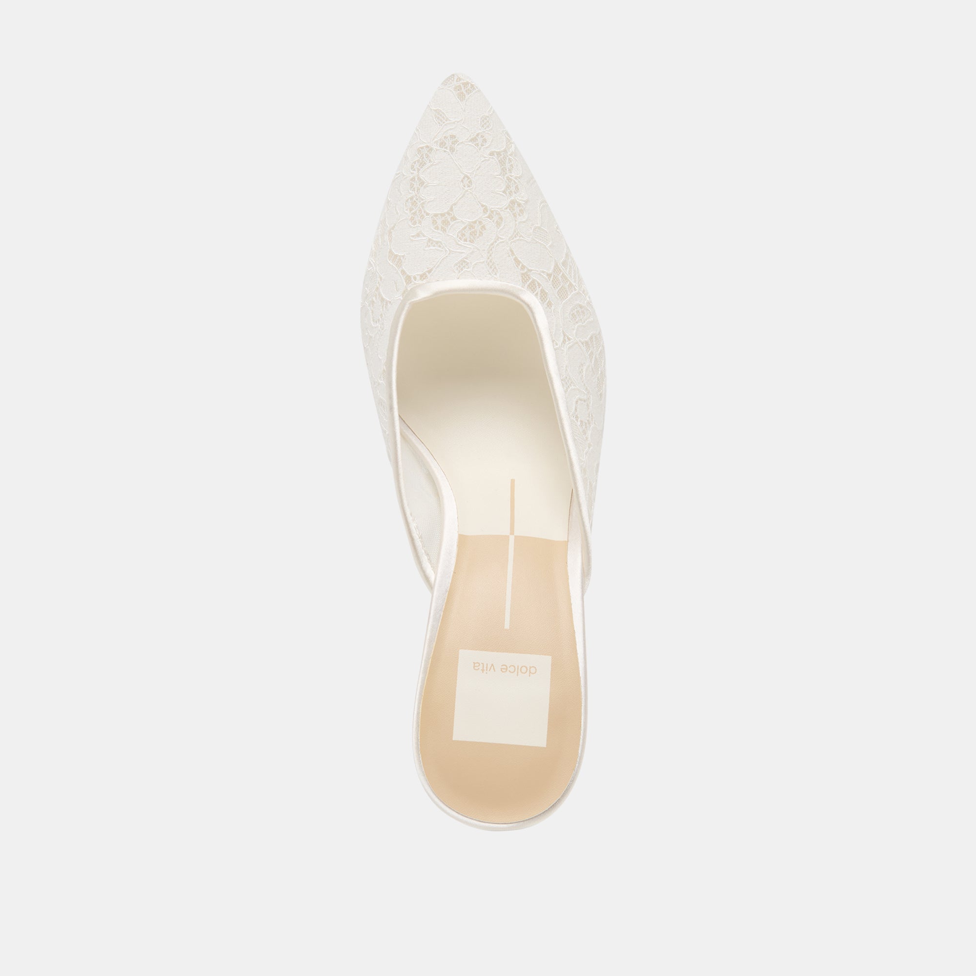 Cleo High True White Lace Heels / Dolce Vita