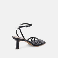 Manji Wide Midnight Patent Leather Heels / Dolce Vita