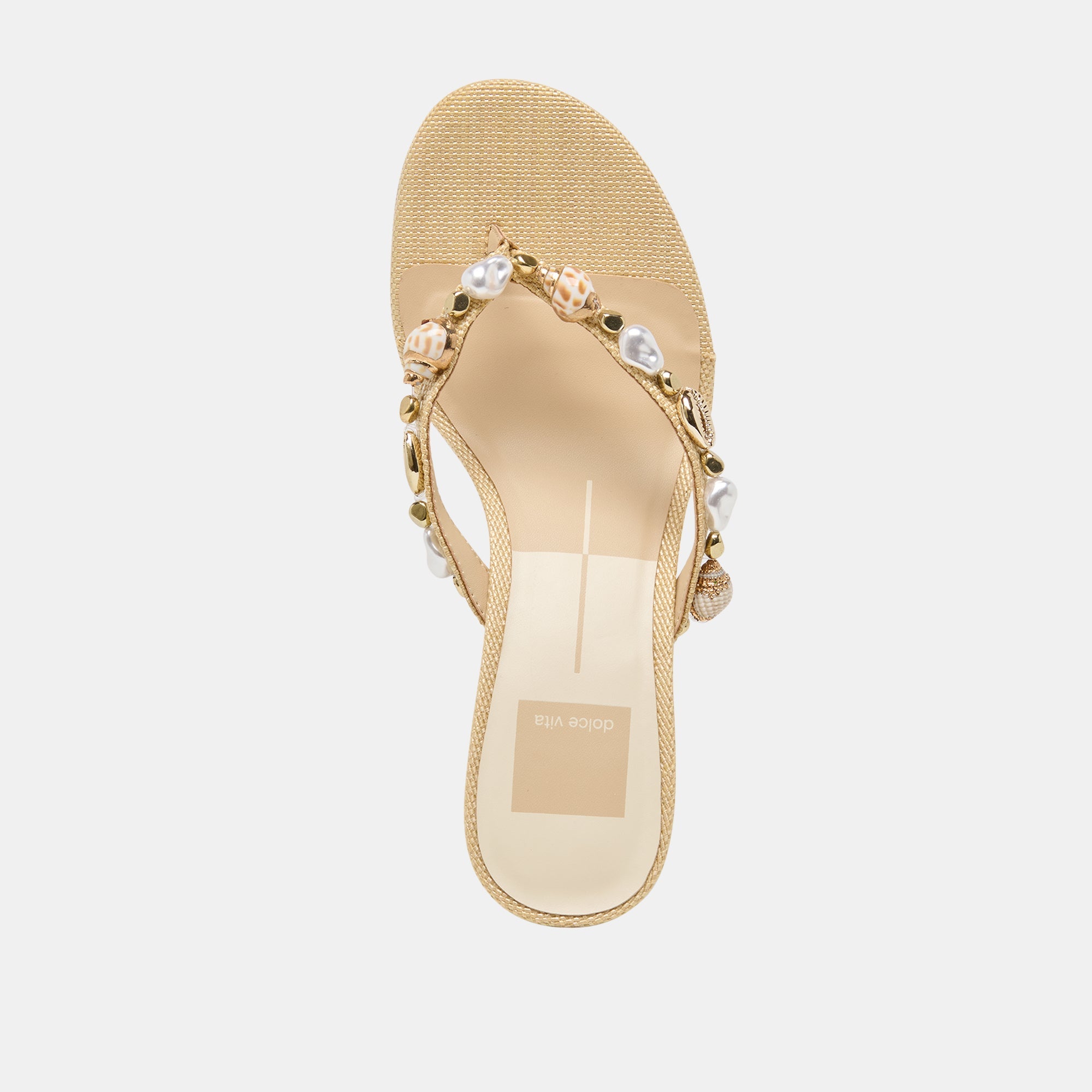 Daksie Lt Natural Raffia Heels / Dolce Vita