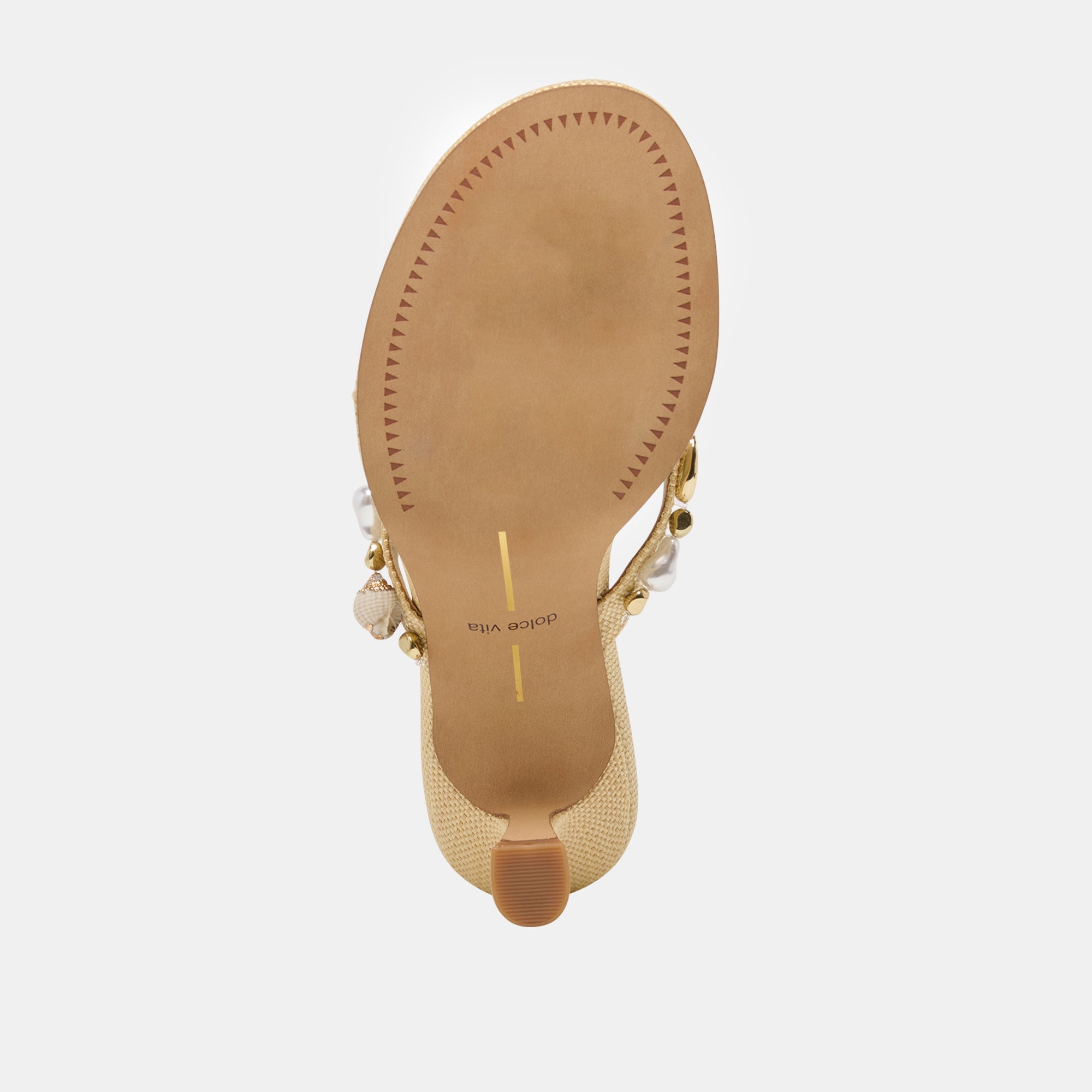 Daksie Lt Natural Raffia Heels / Dolce Vita
