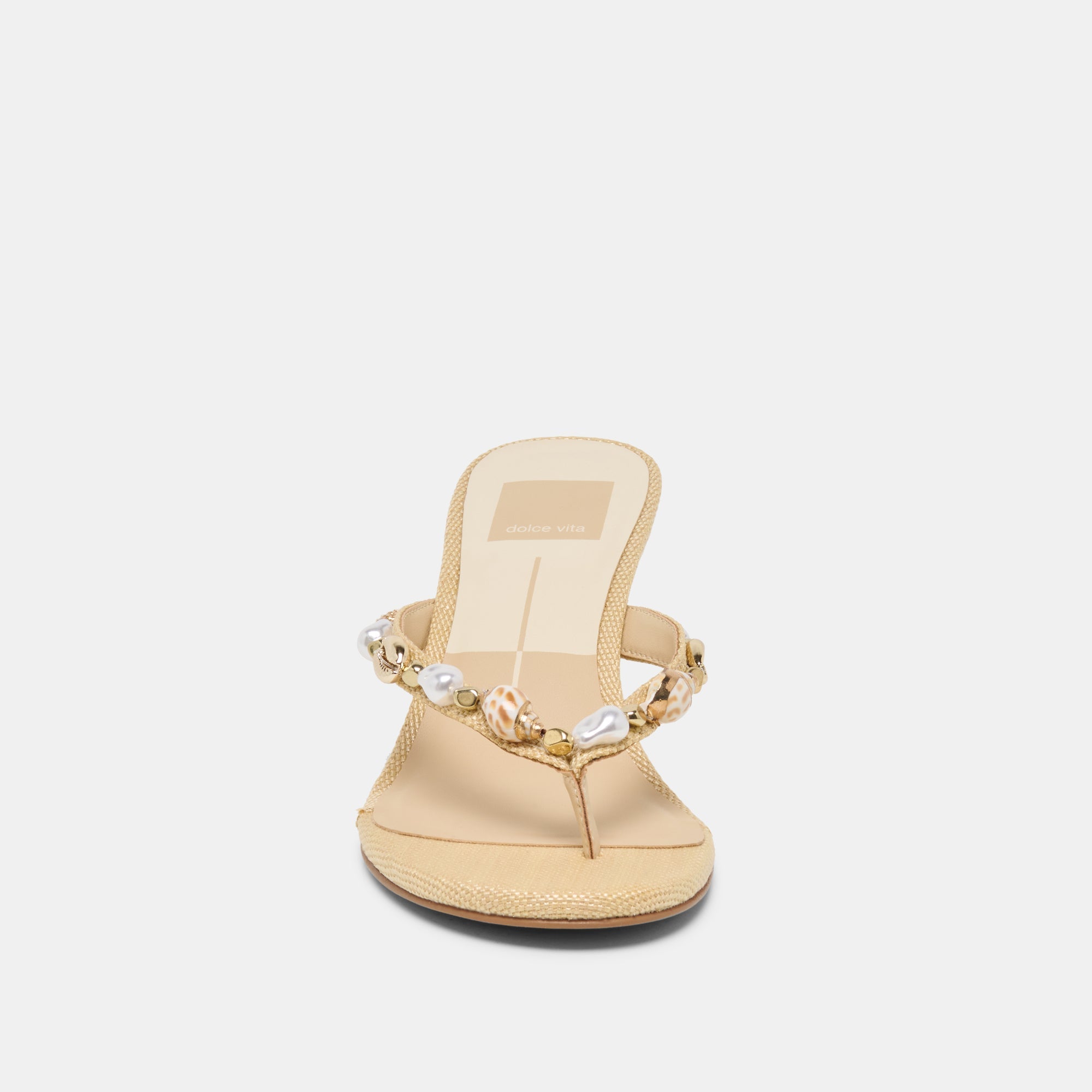 Daksie Lt Natural Raffia Heels / Dolce Vita
