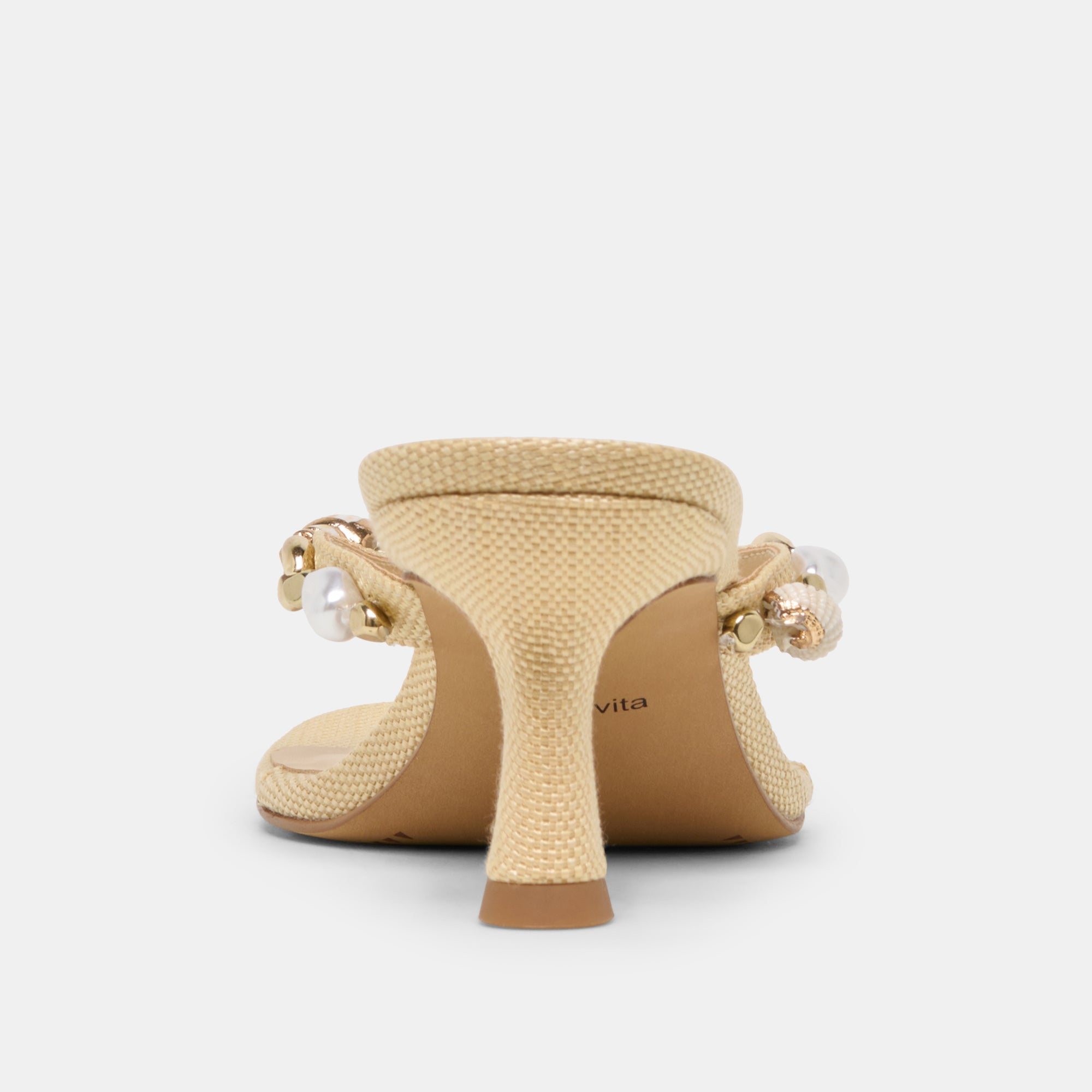 Daksie Lt Natural Raffia Heels / Dolce Vita
