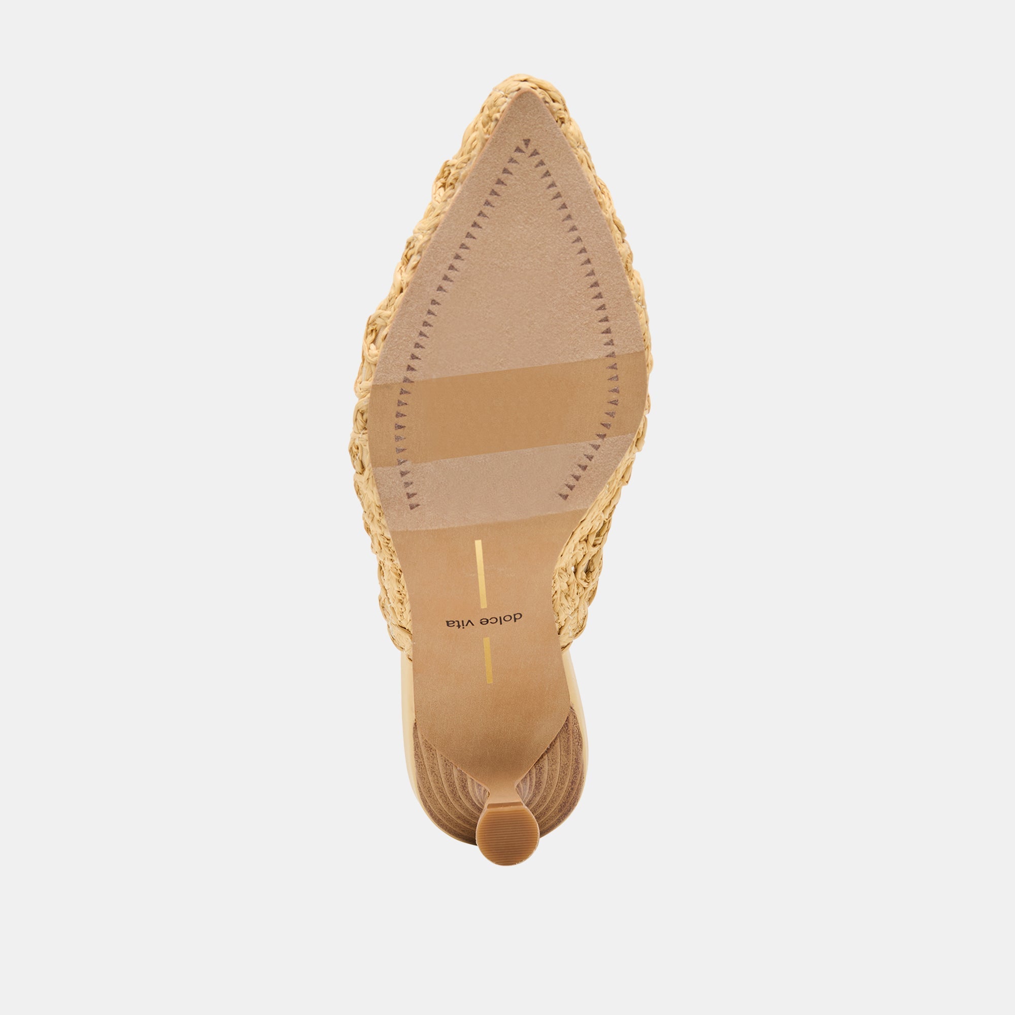 Cleo Loop Natural Raffia Heels / Dolce Vita