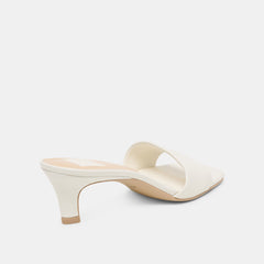 Rexa True White Leather Heels / Dolce Vita