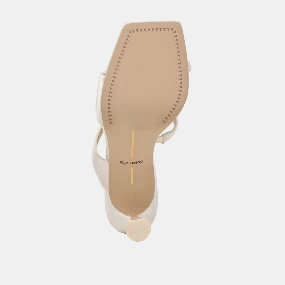 Icelyn Ivory Satin Heels / Dolce Vita