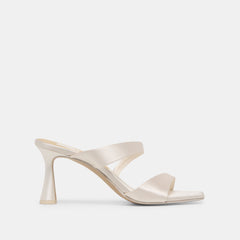 Icelyn Ivory Satin Heels / Dolce Vita