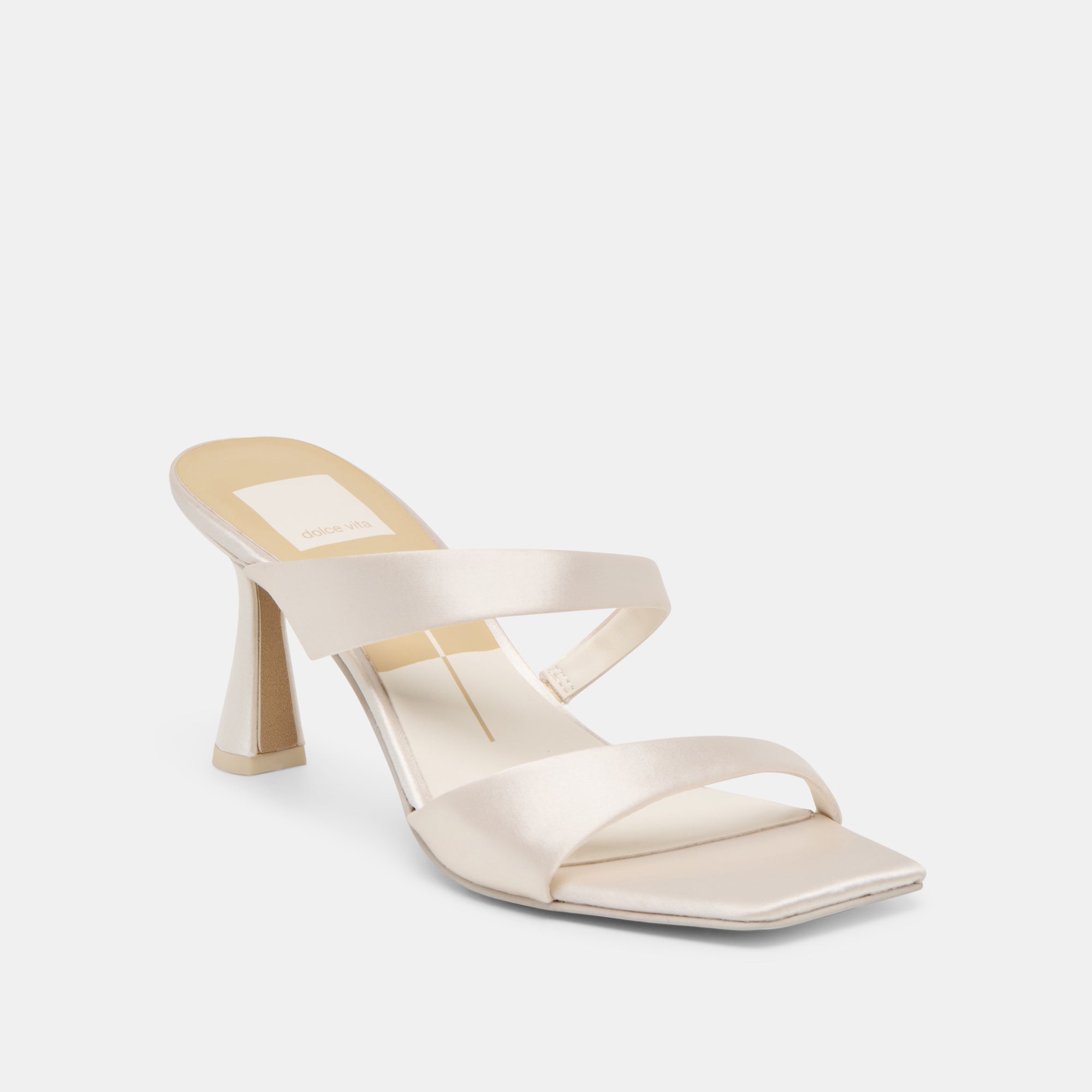 Icelyn Ivory Satin Heels / Dolce Vita