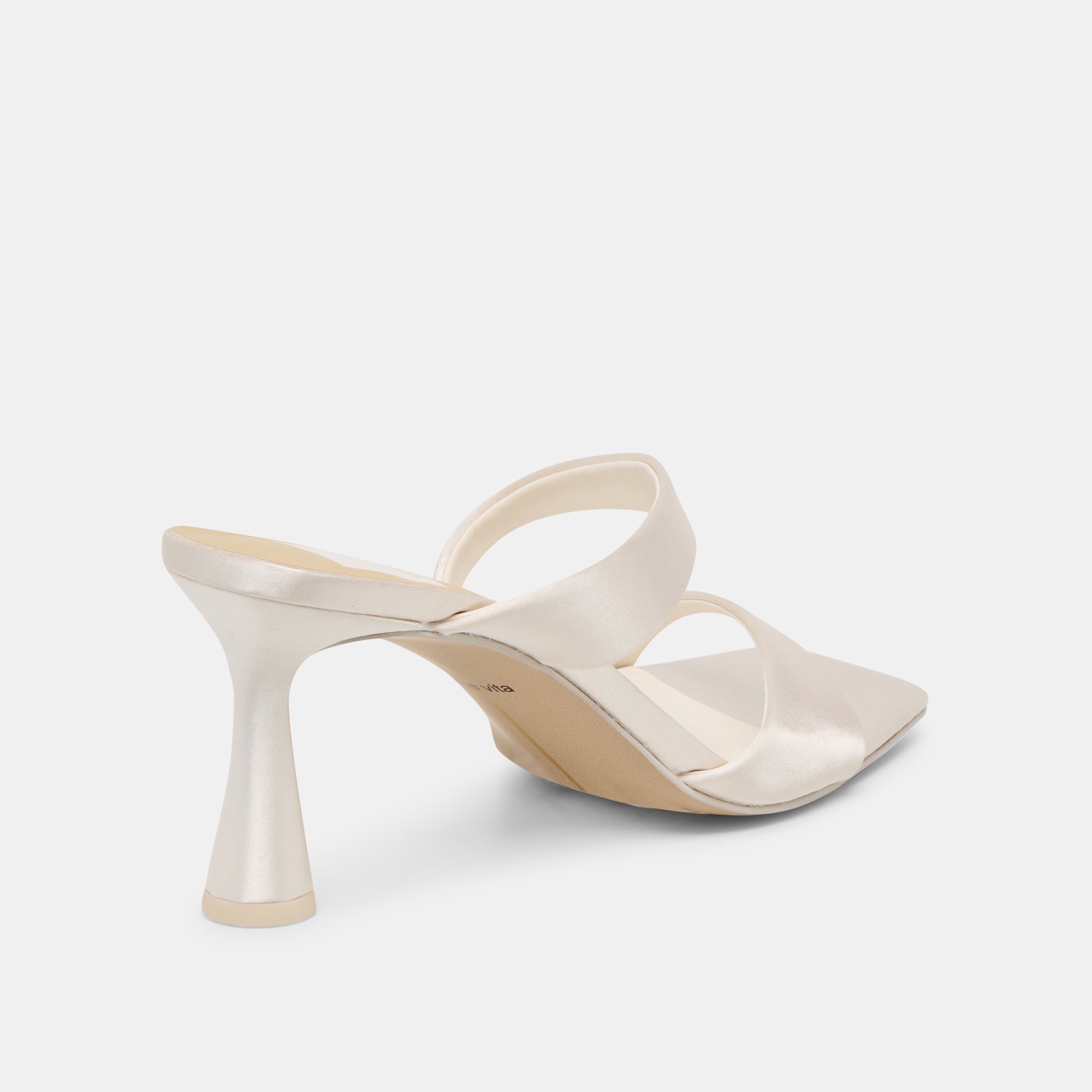 Icelyn Ivory Satin Heels / Dolce Vita