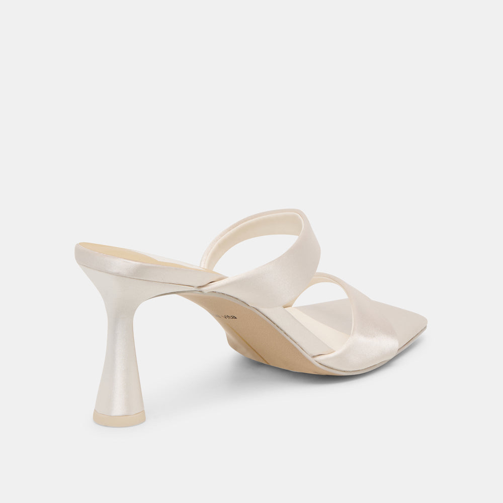 Icelyn Ivory Satin Heels / Dolce Vita