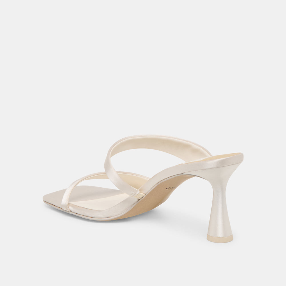 Icelyn Ivory Satin Heels / Dolce Vita