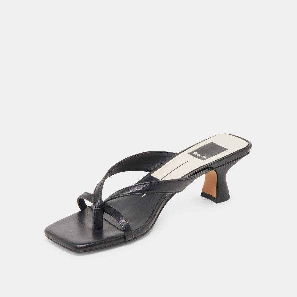 BREVEL WIDE HEELS ONYX LEATHER
 – Dolce Vita / Dolce Vita
