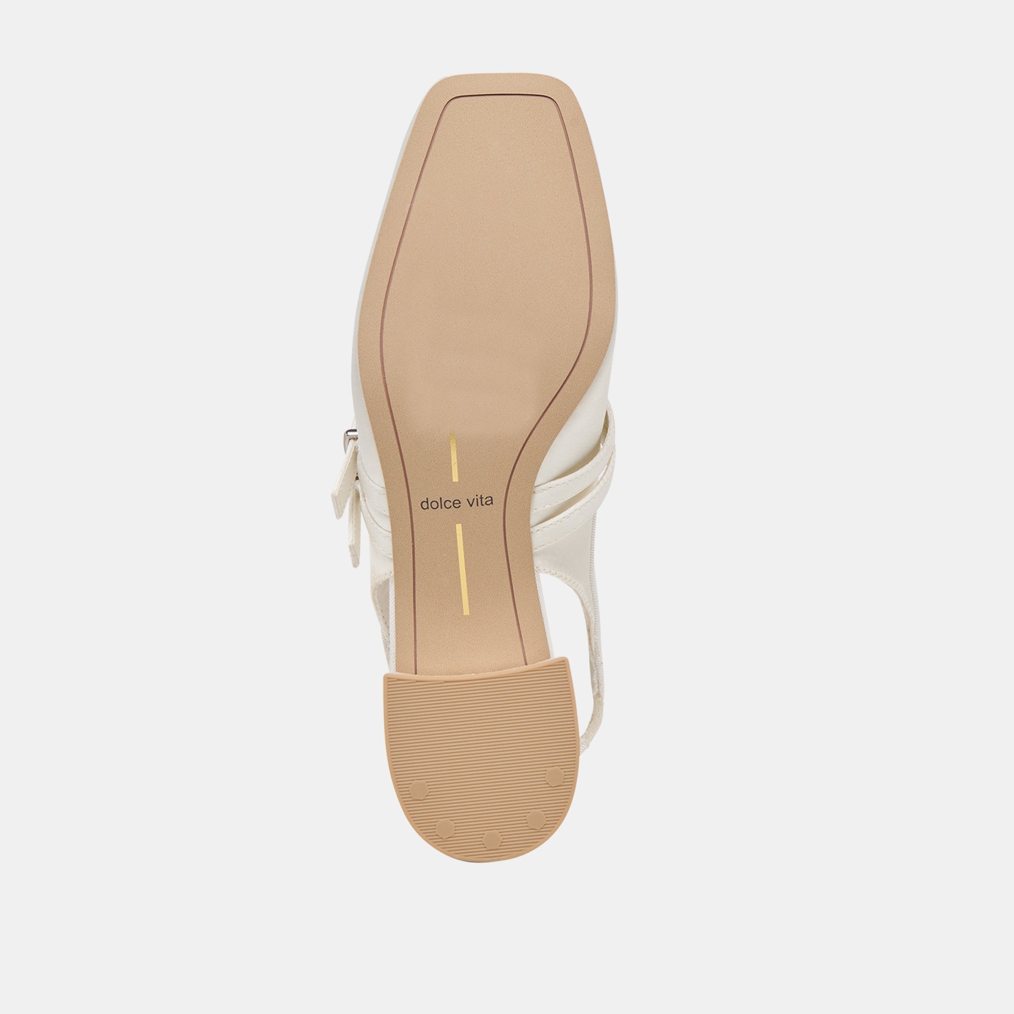 Loris True White Satin Heels / Dolce Vita