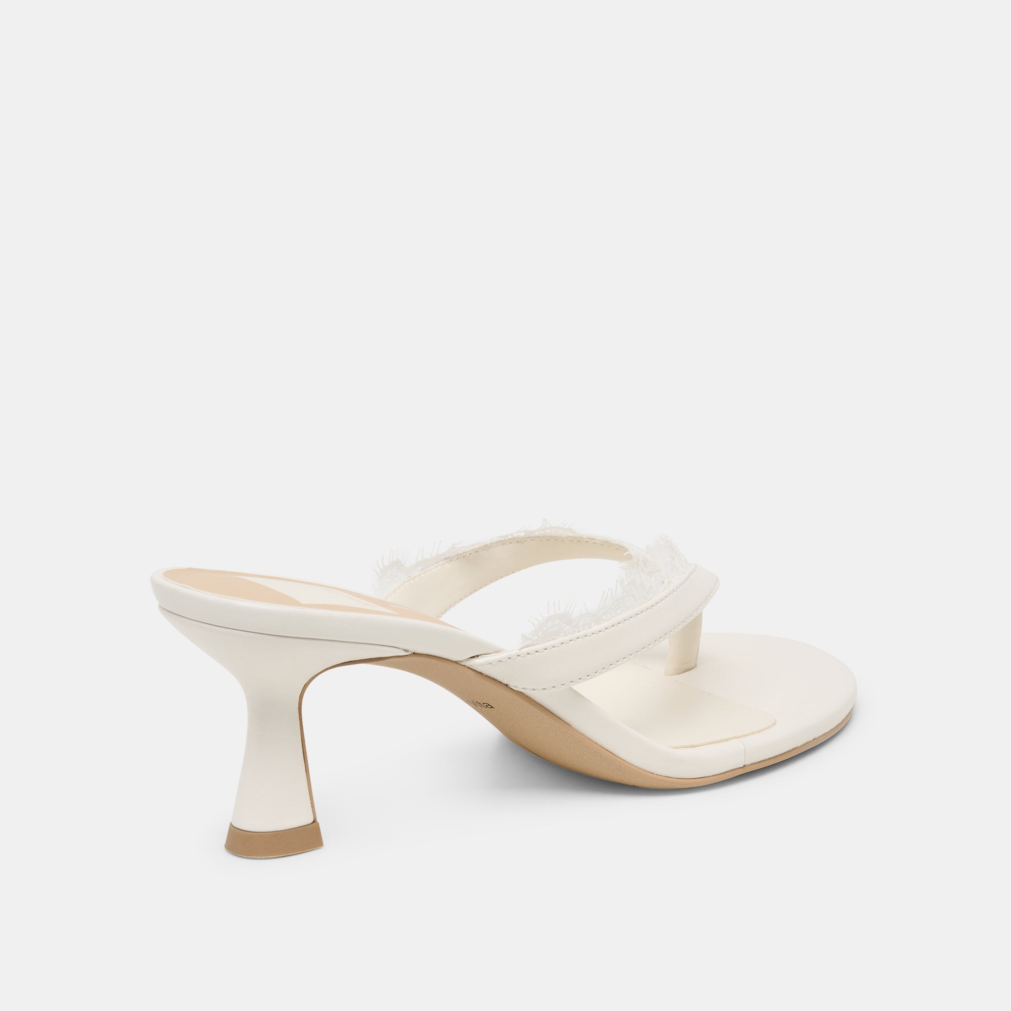 Daksie Lace True White Leather Heels / Dolce Vita