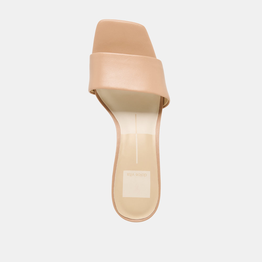 Rexa Light Tan Leather Heels / Dolce Vita