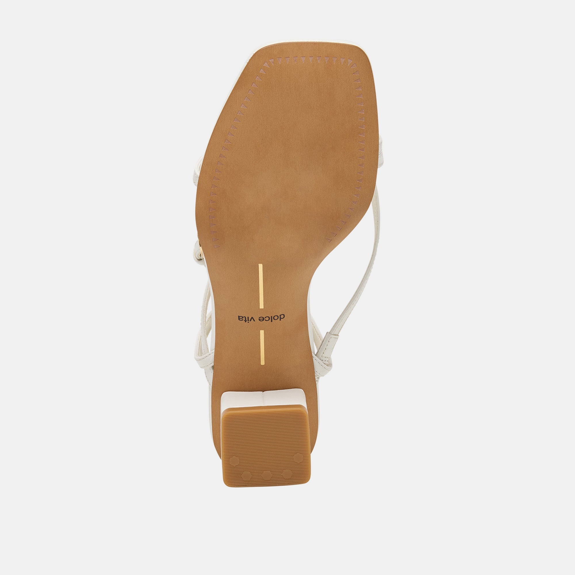 Karlos True White Leather Sandals / Dolce Vita