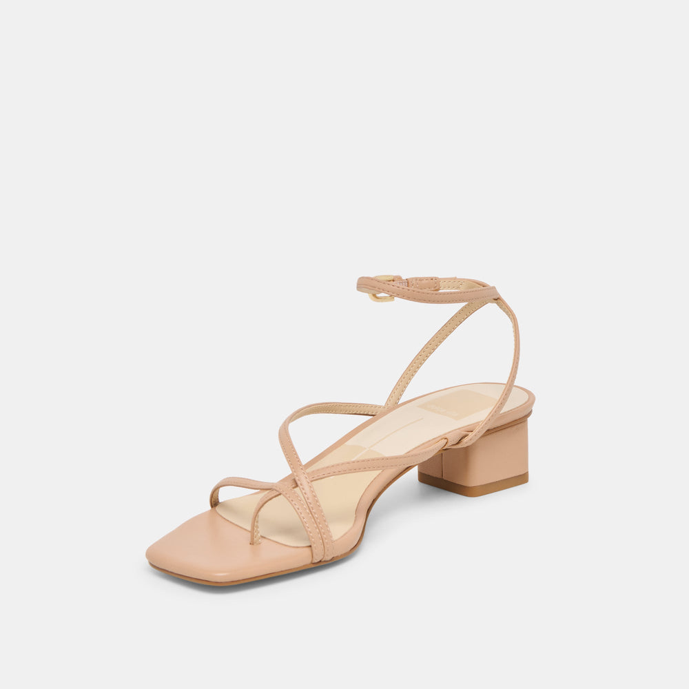 Karlos Wide Lt Tan Leather Sandals / Dolce Vita
