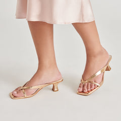 BREVEL HEELS GOLD DISTRESSED LEATHER
 – Dolce Vita / Dolce Vita