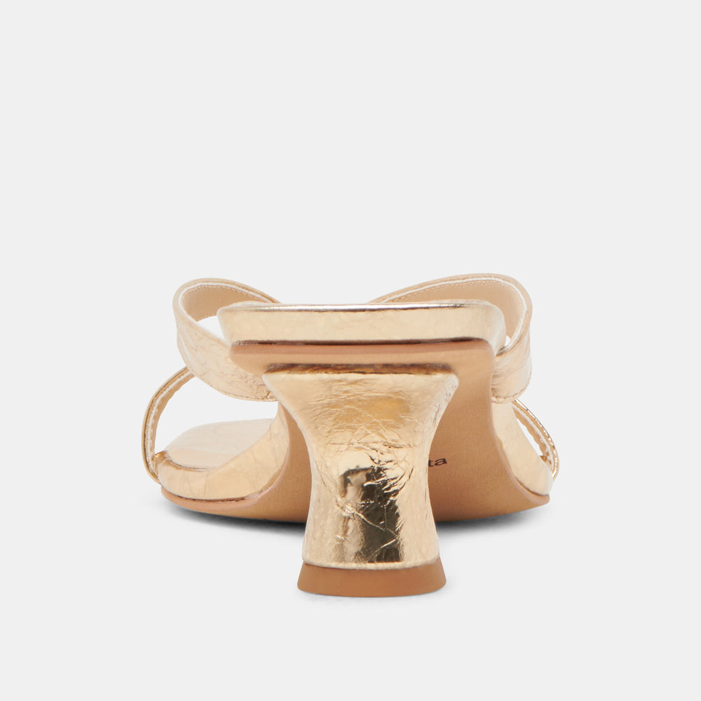 BREVEL HEELS GOLD DISTRESSED LEATHER
 – Dolce Vita / Dolce Vita