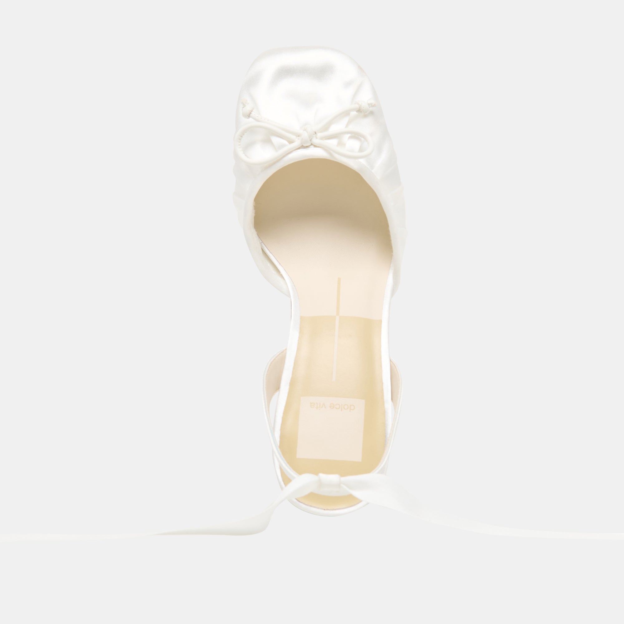 Tisha True White Satin Heels / Dolce Vita