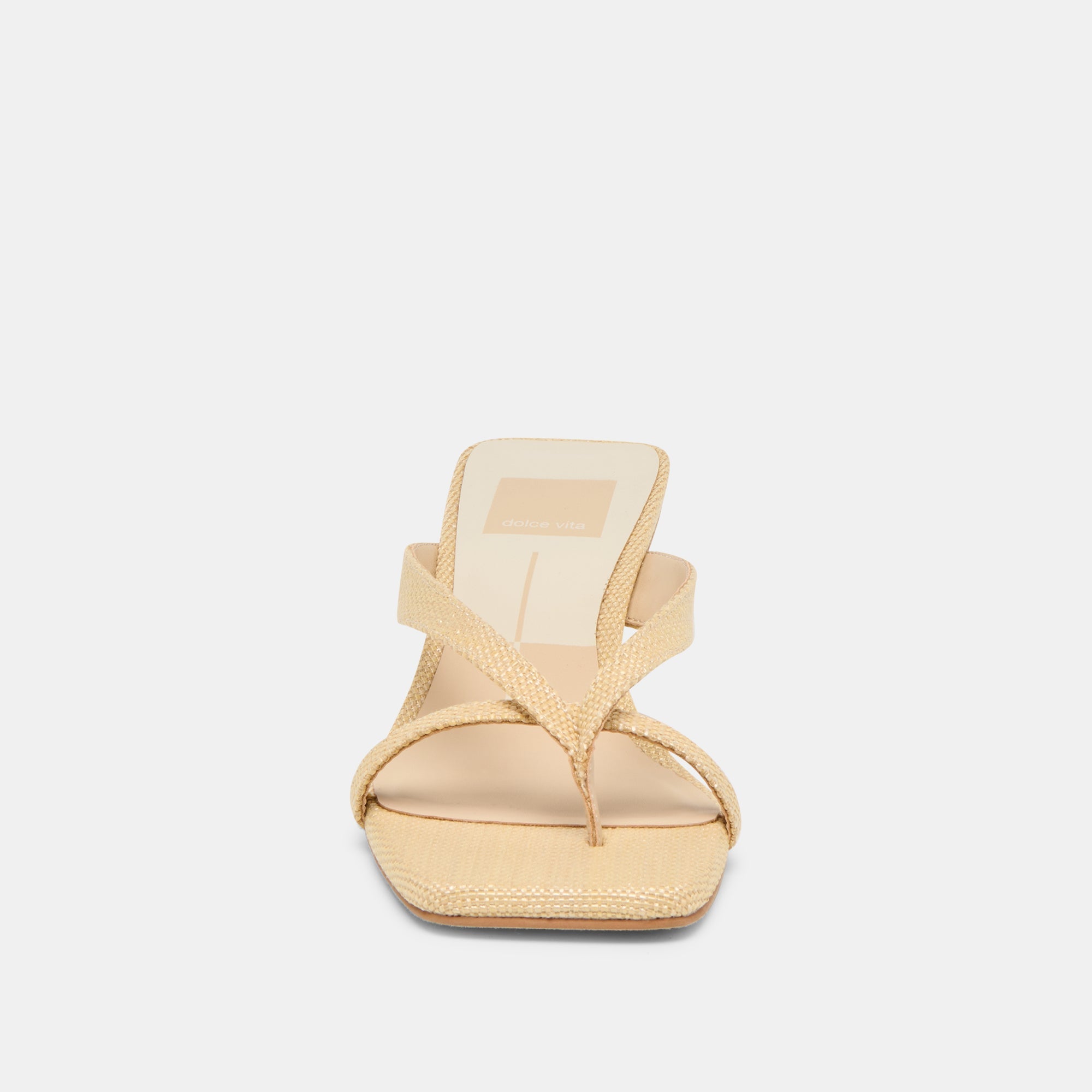 Brevel Natural Raffia Heels / Dolce Vita