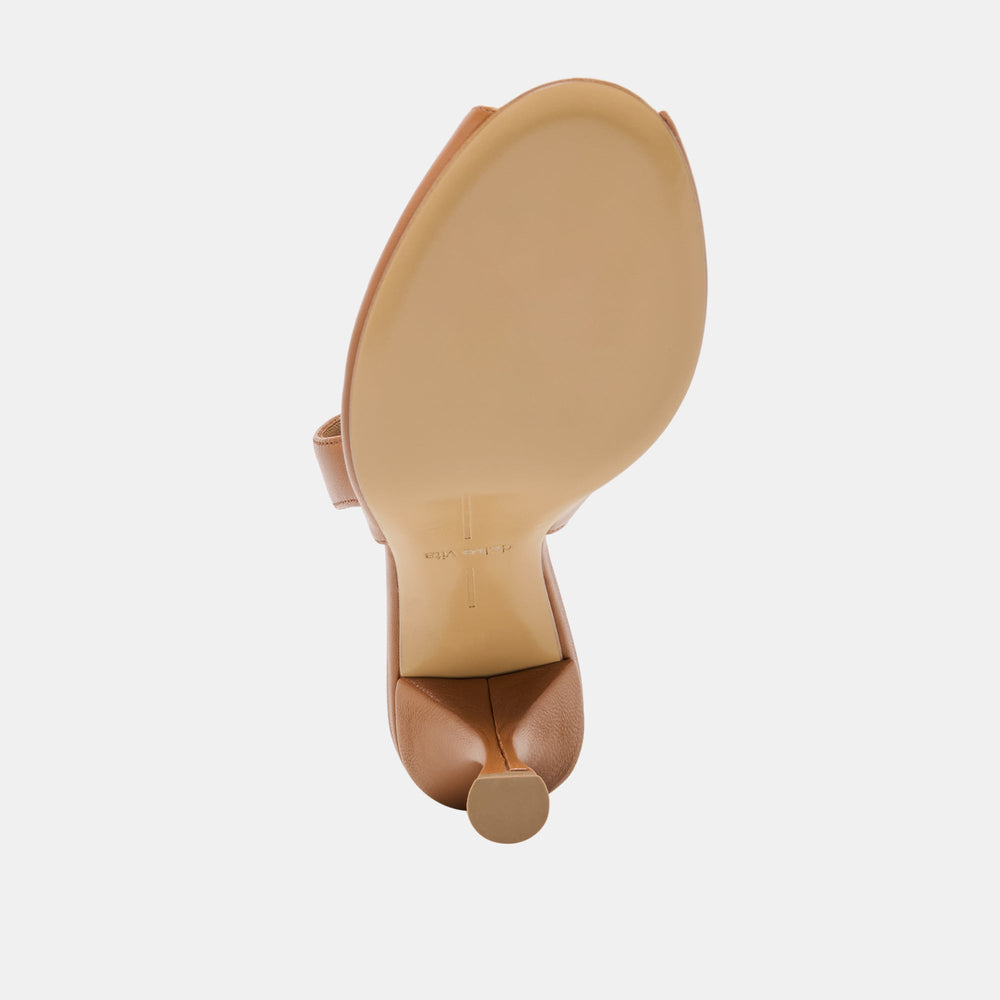 Madow Tan Leather Heels / Dolce Vita