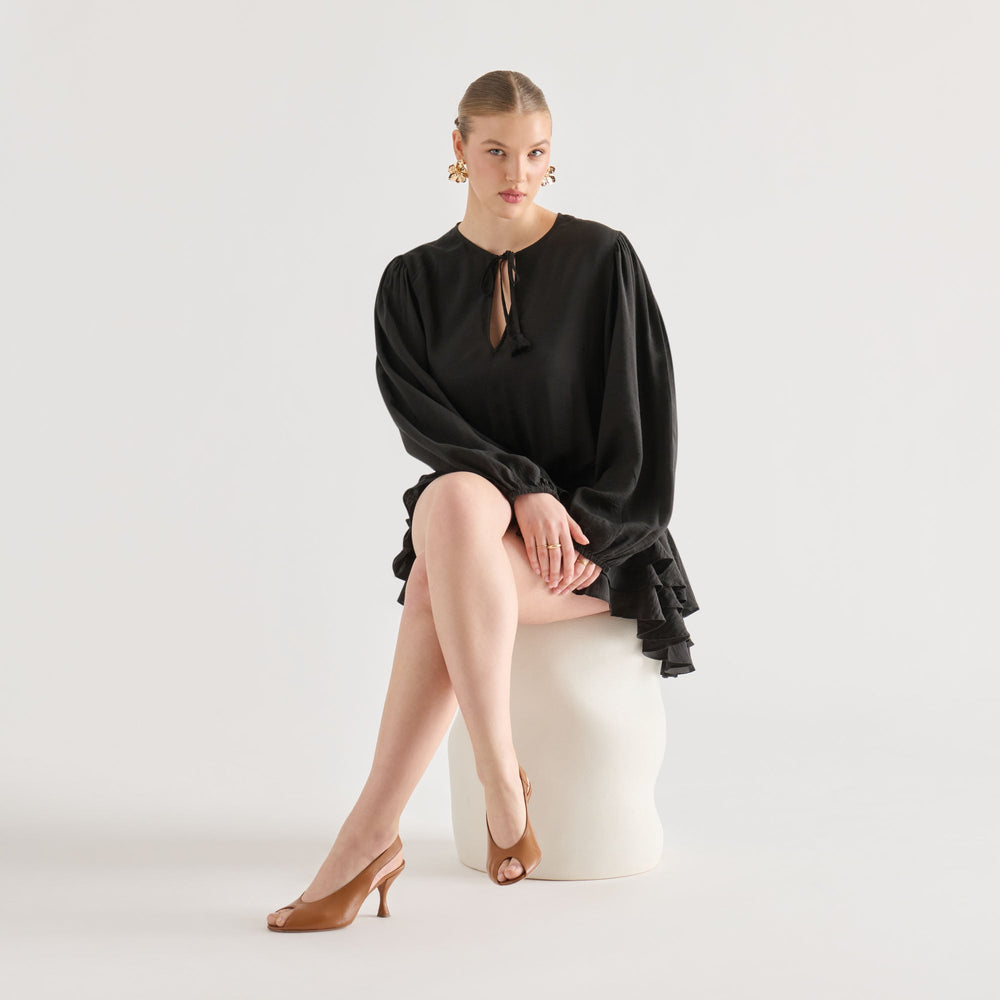 Madow Tan Leather Heels / Dolce Vita