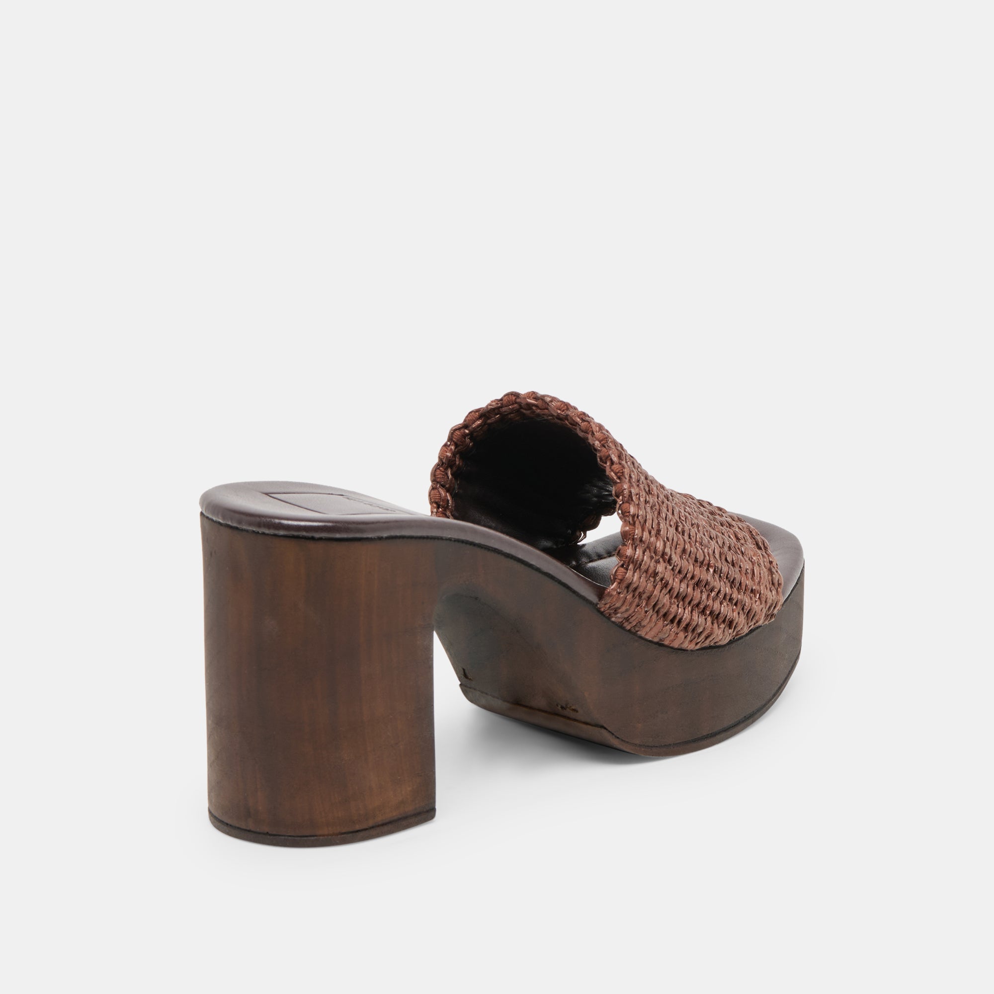 Celest Chocolate Raffia Heels / Dolce Vita