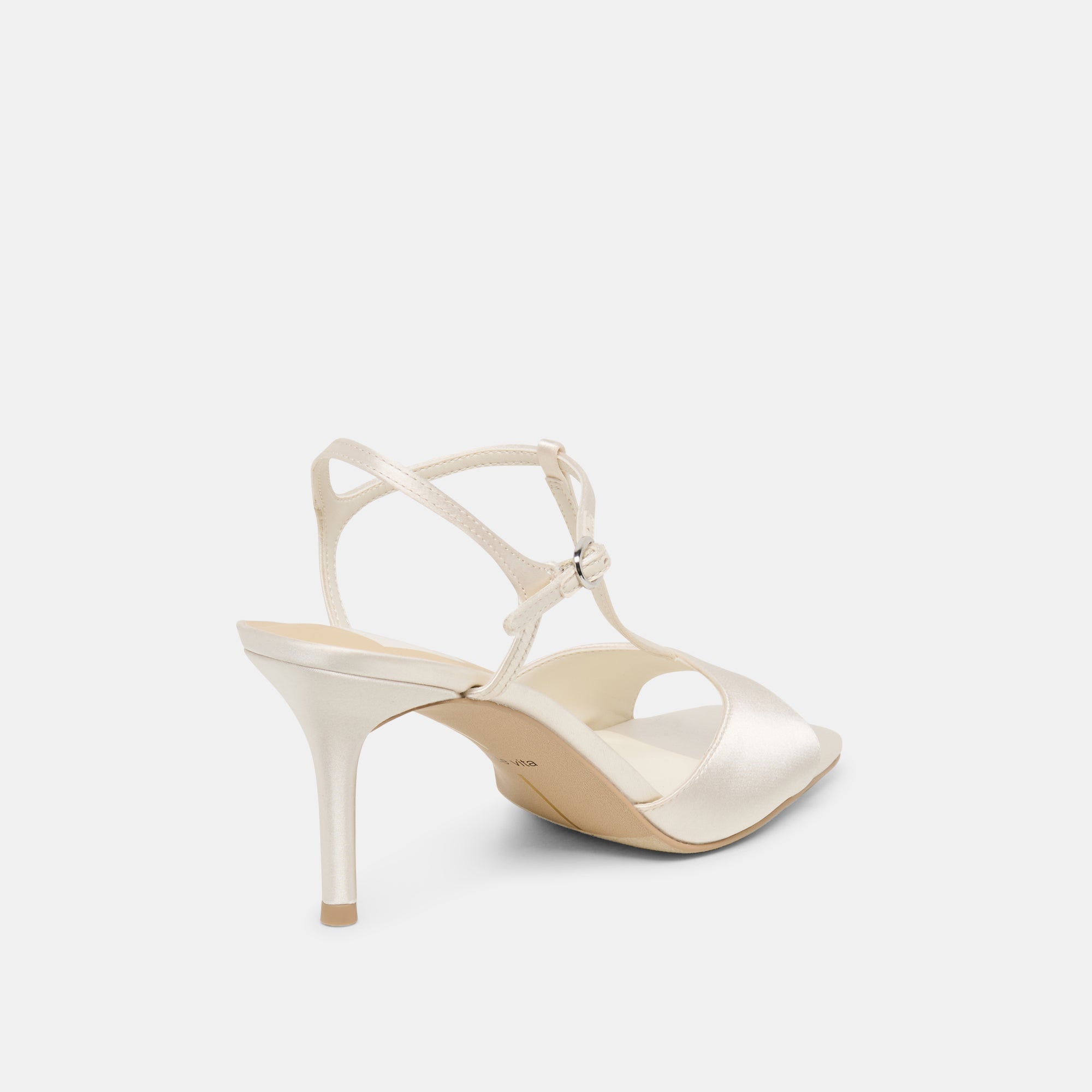 Hilery Off White Satin Heels / Dolce Vita