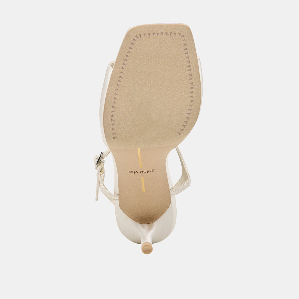 Hilery Off White Satin Heels / Dolce Vita