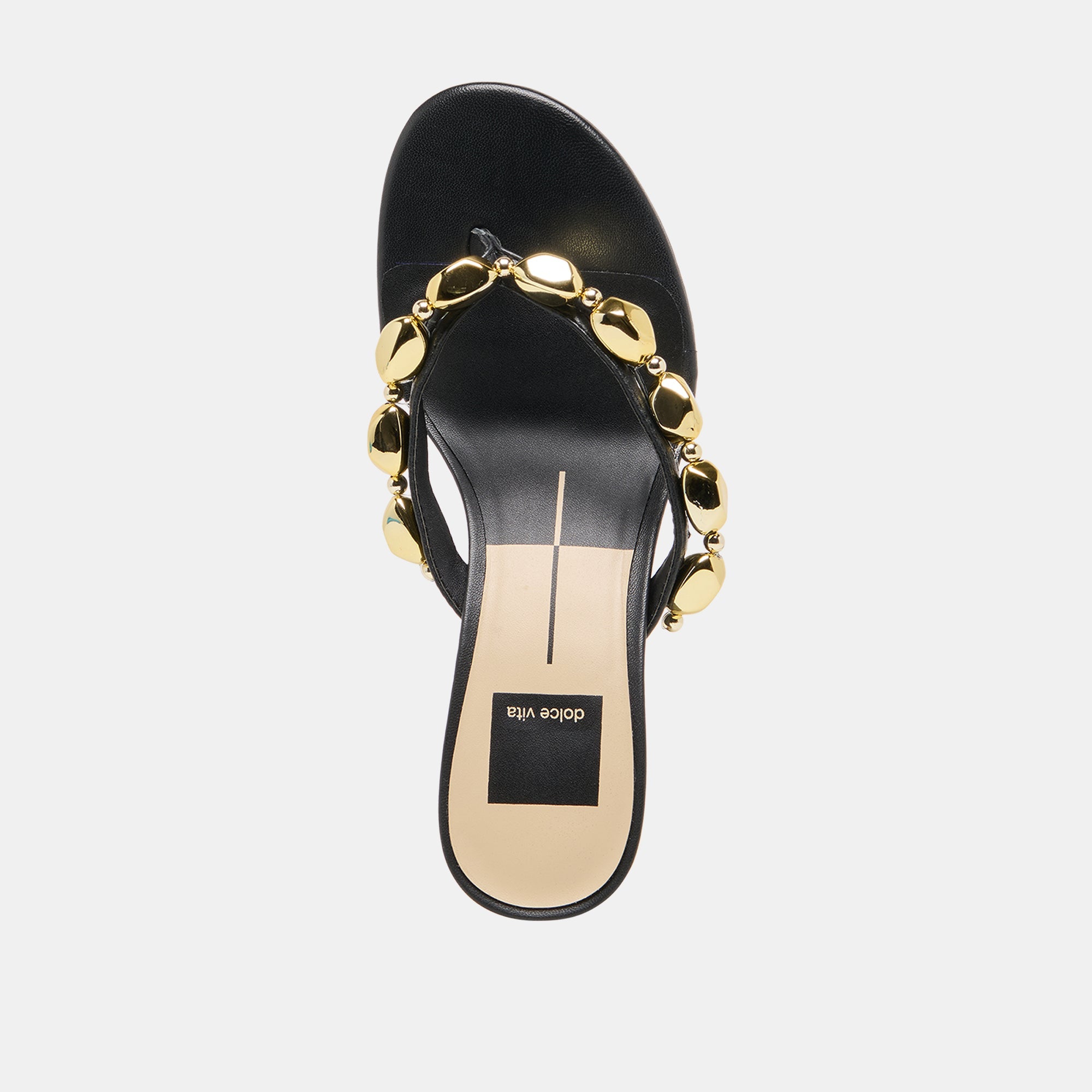 Daksie Black Leather Heels / Dolce Vita