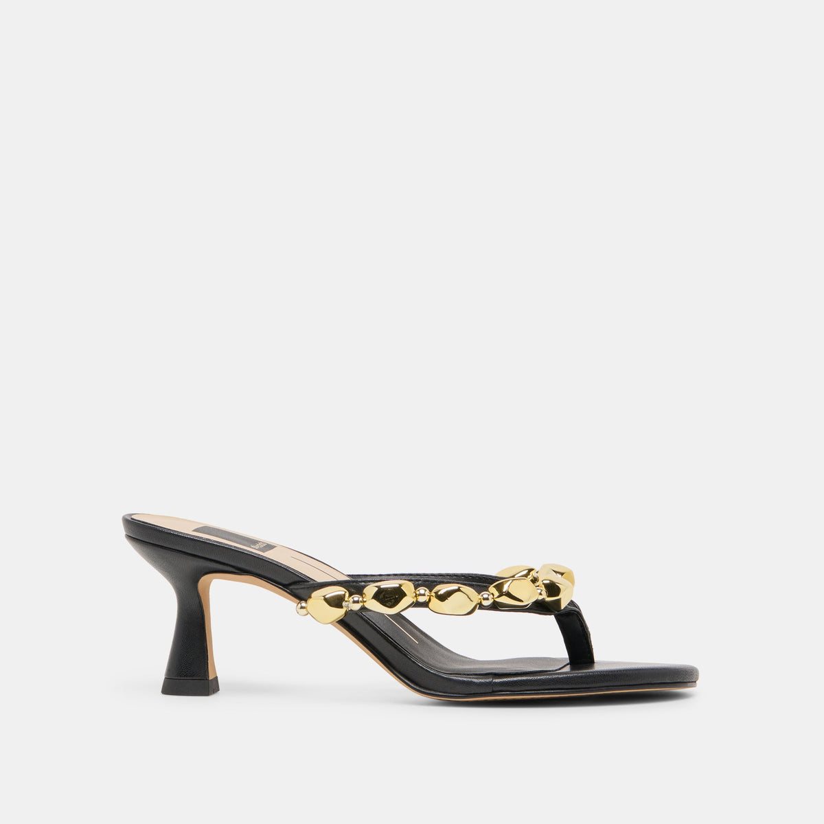 Daksie Black Leather Heels / Dolce Vita