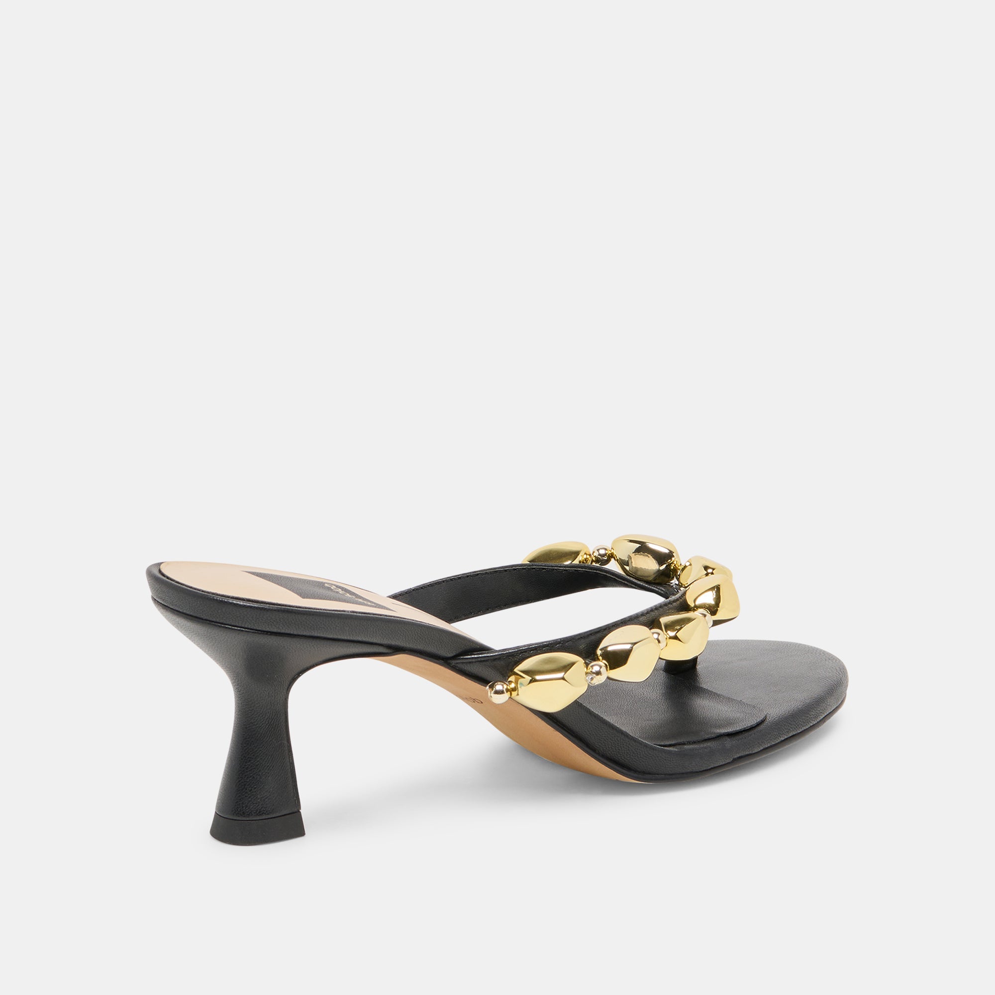 Daksie Black Leather Heels / Dolce Vita