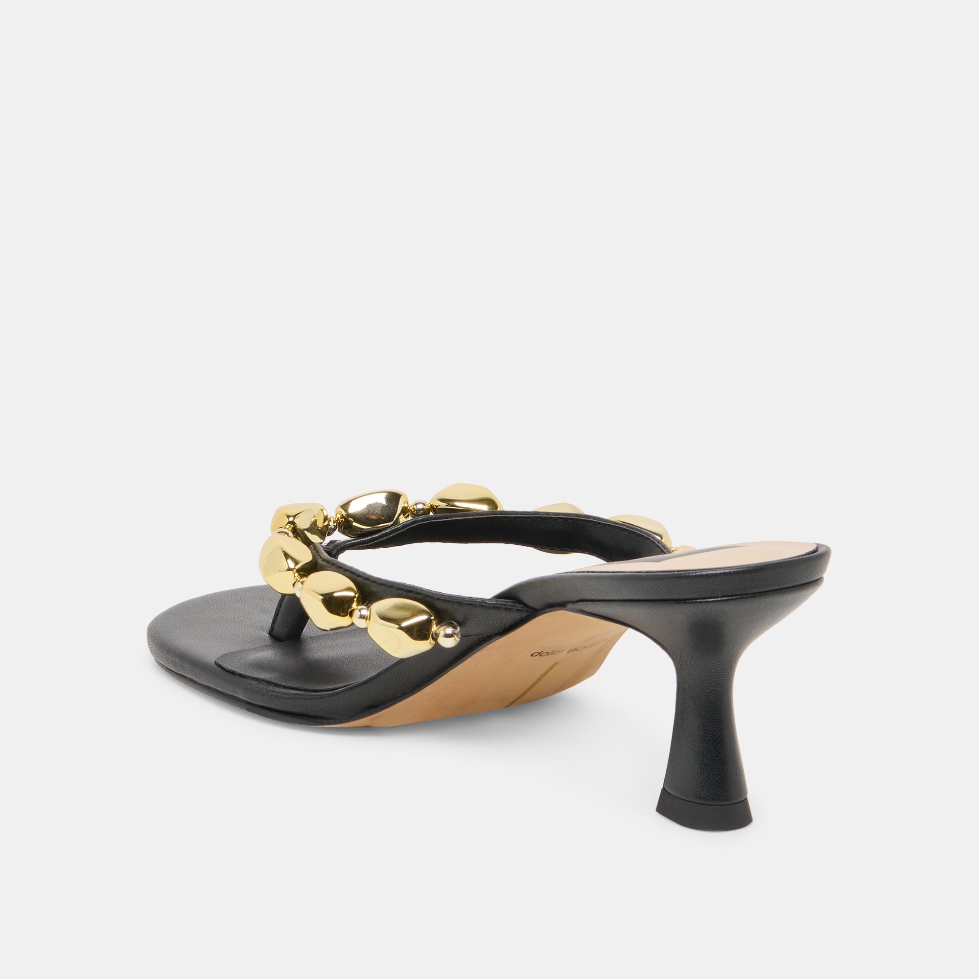 Daksie Black Leather Heels / Dolce Vita